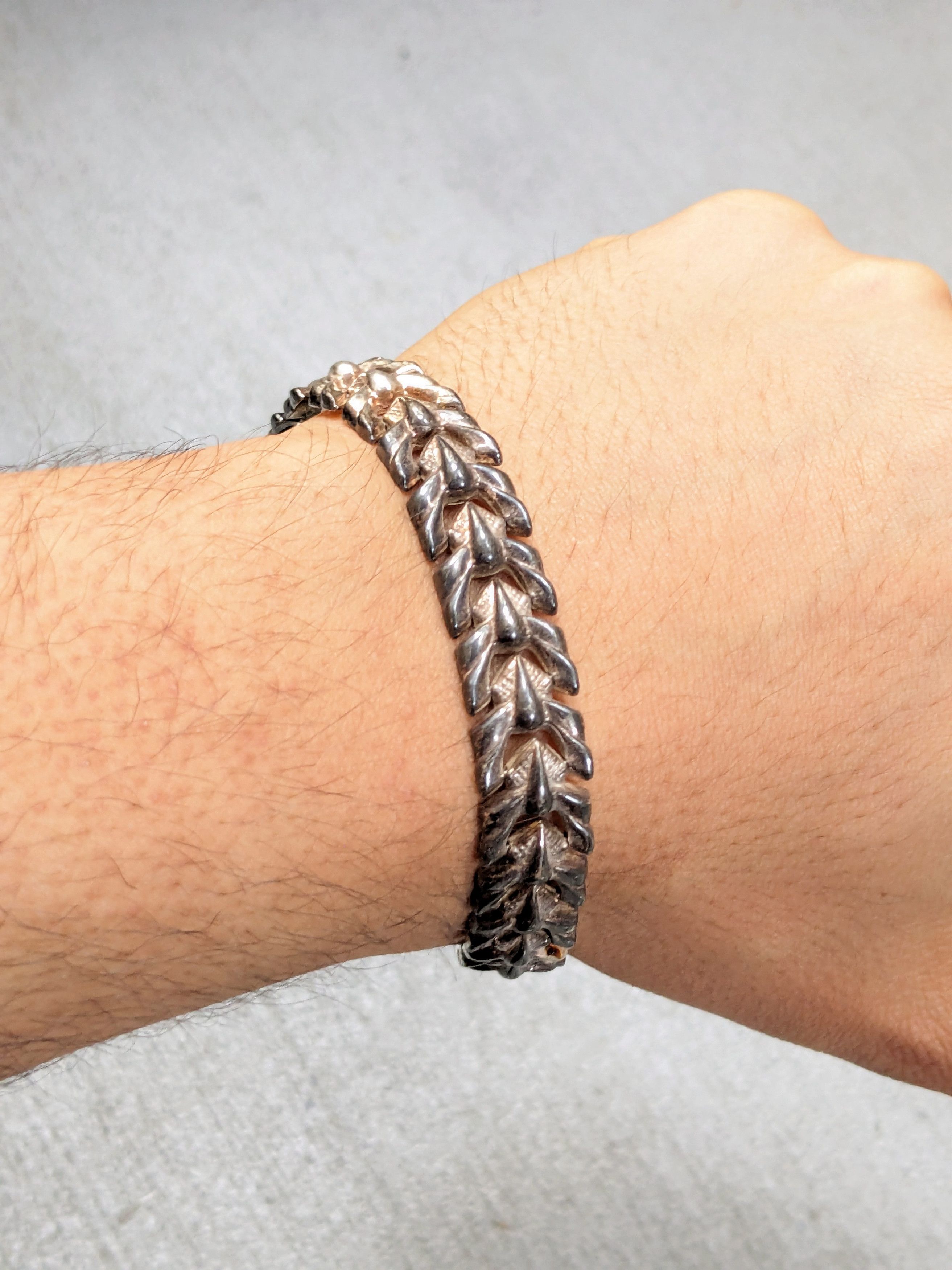 Jewelry Vintage Sterling Silver Bracelet Milor 7.25" Italy Modern Size ONE SIZE - 1 Thumbnail
