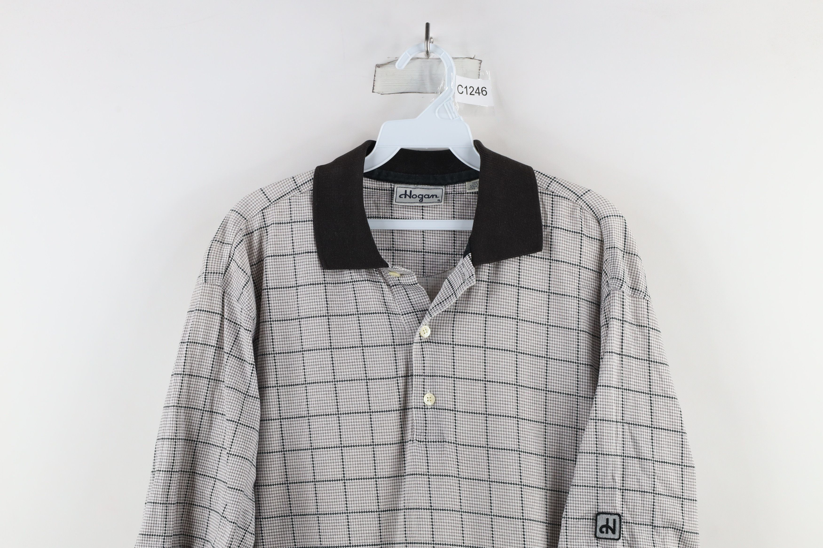 Vintage Vintage 90s Streetwear Houndstooth Collared Golf Polo Shirt Size US S / EU 44-46 / 1 - 2 Thumbnail