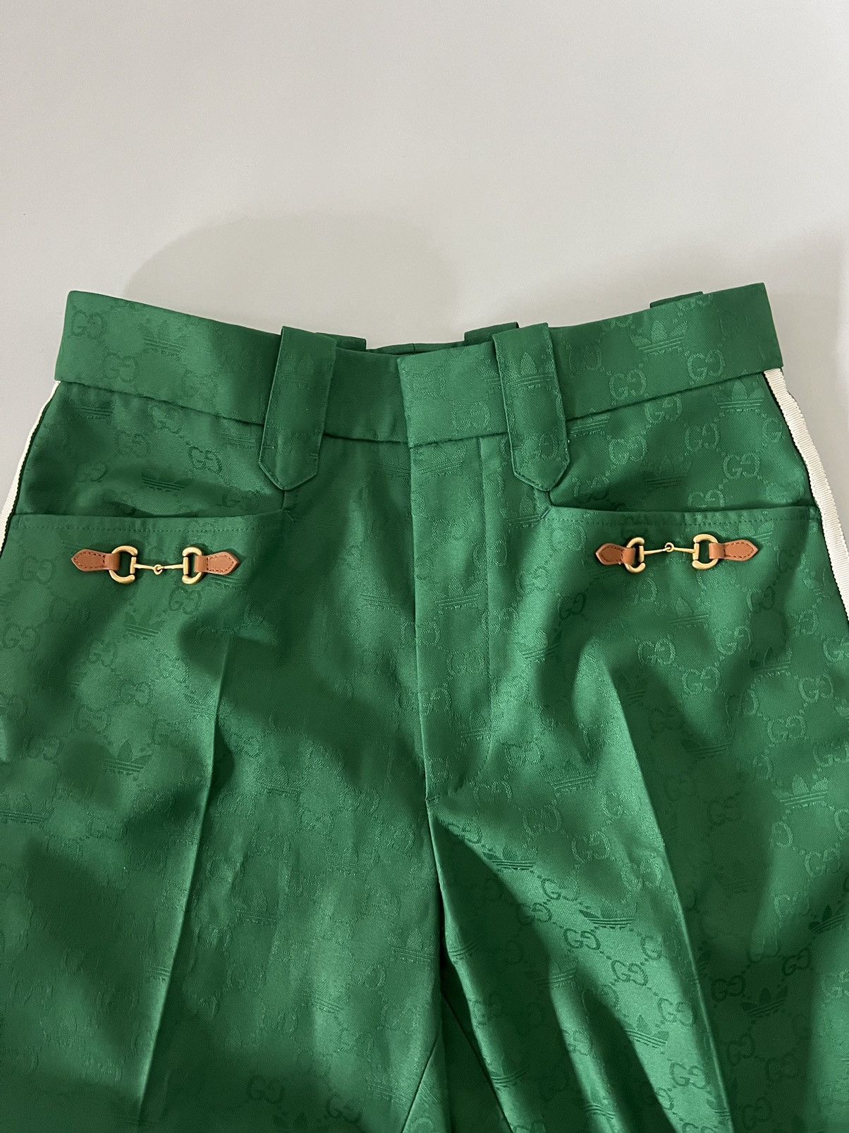 Adidas × Gucci Adidas Gucci Monogram Pants in Green Size US 30 / EU 46 - 11 Thumbnail