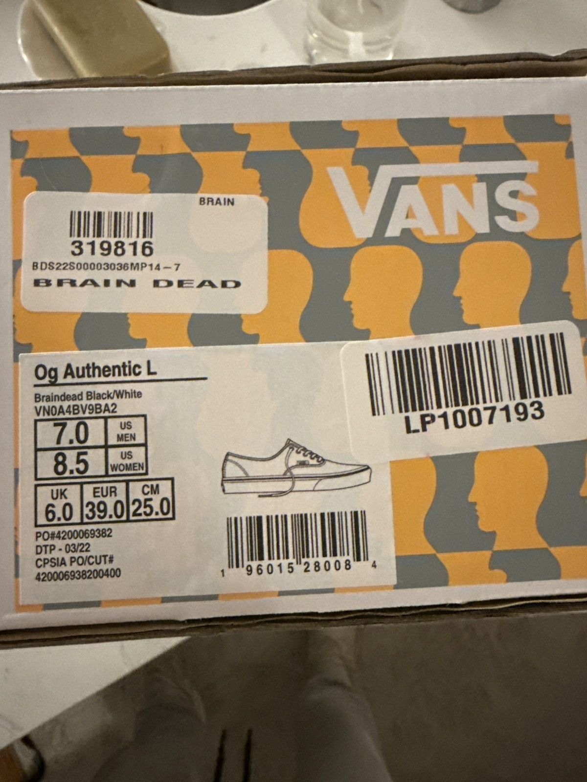 Brain Dead × Vans Braindead x vans Size US 7 / EU 40 - 2 Thumbnail