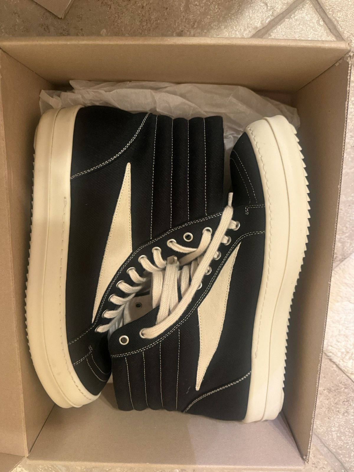 Rick Owens Drkshdw Rick Owens Drkshdw highs Size US 12 / EU 45 - 3 Thumbnail