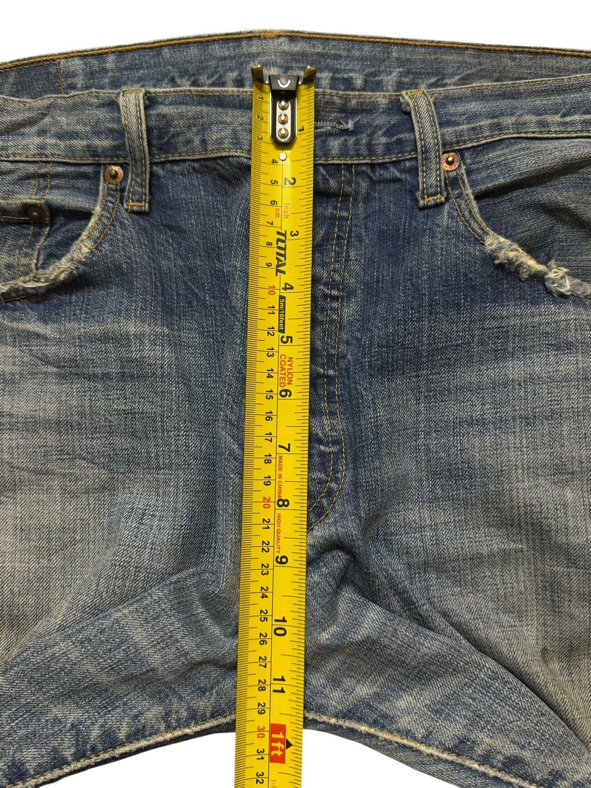 Levi's Vintage 90s Levis 501 Classic Blue Mud Wash Wide Leg Loose Size US 35 - 13 Thumbnail