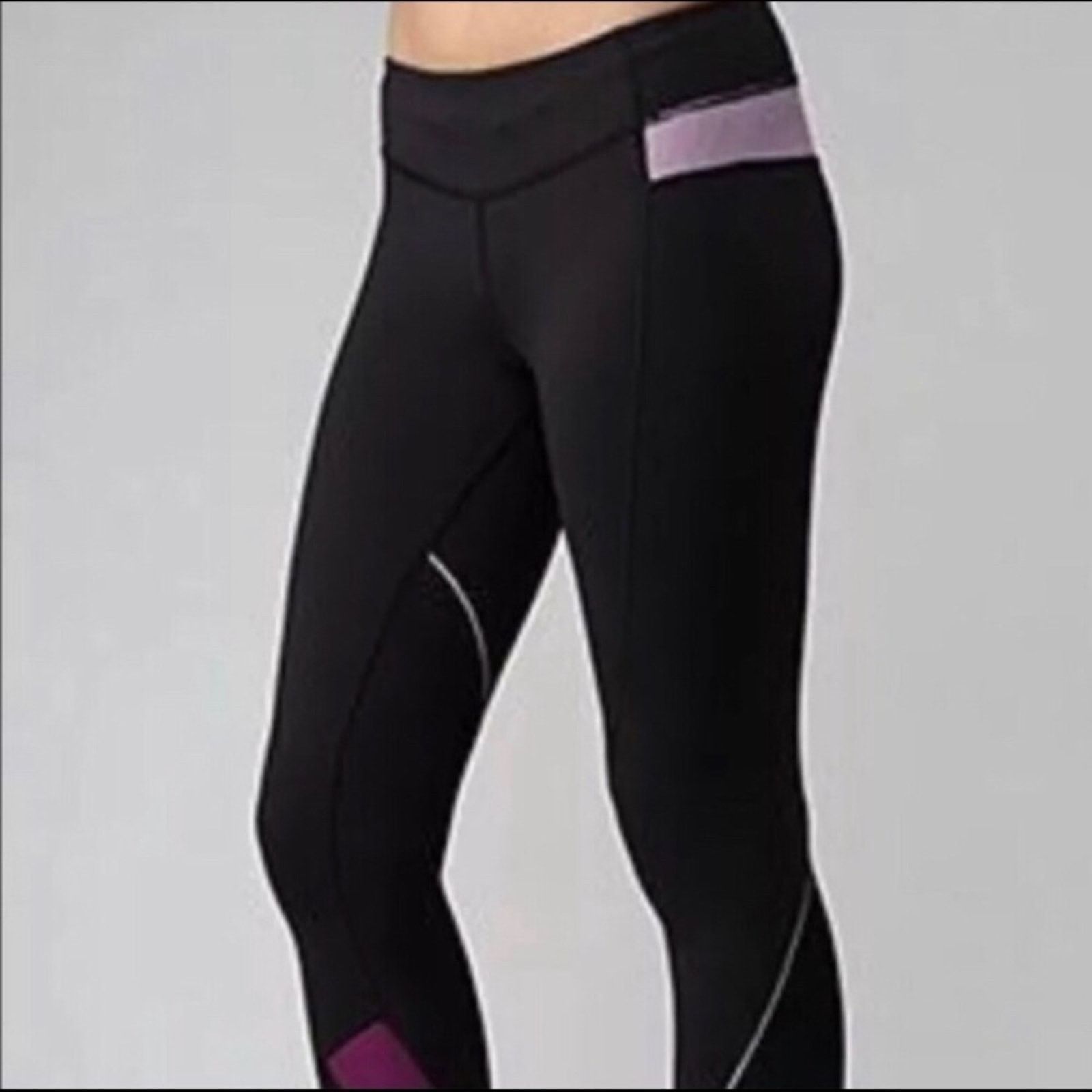Lululemon LULULEMON RUN EMPOWER CROP PANTS BLACK Leggings Size 27" / US 4 / IT 40 - 2 Thumbnail