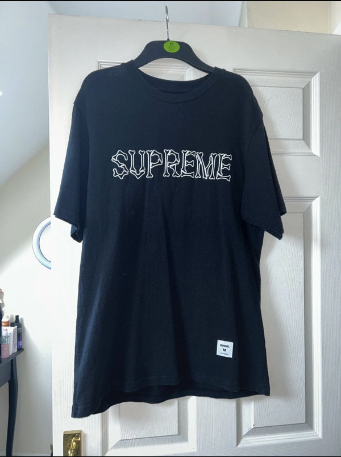 Supreme Supreme bones s/s black tshirt Size US M / EU 48-50 / 2 - 1 Thumbnail