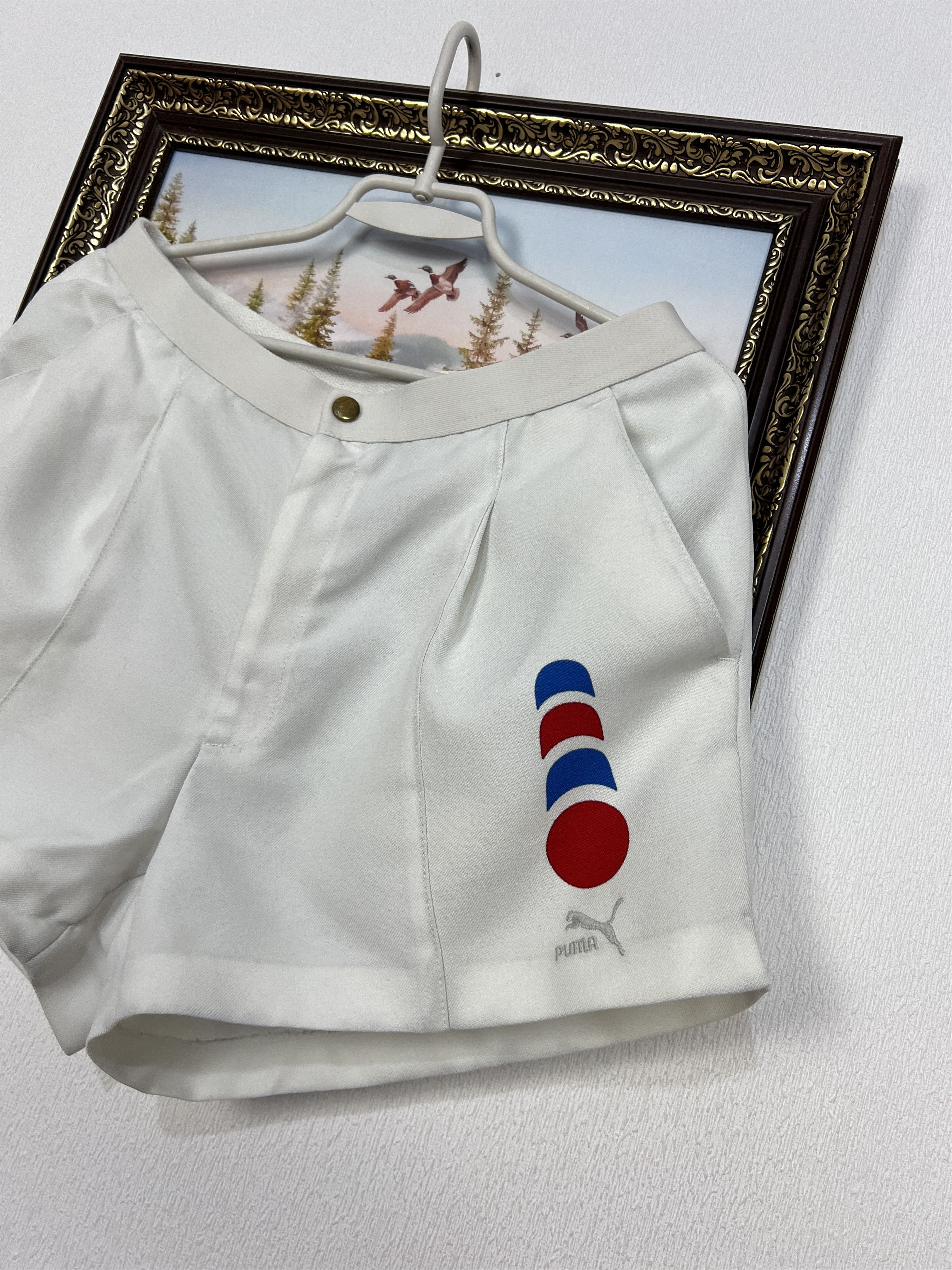 Puma Vintage 80's Puma Boris Becker Tennis Athletic Shorts Rare Size US 34 / EU 50 - 2 Thumbnail