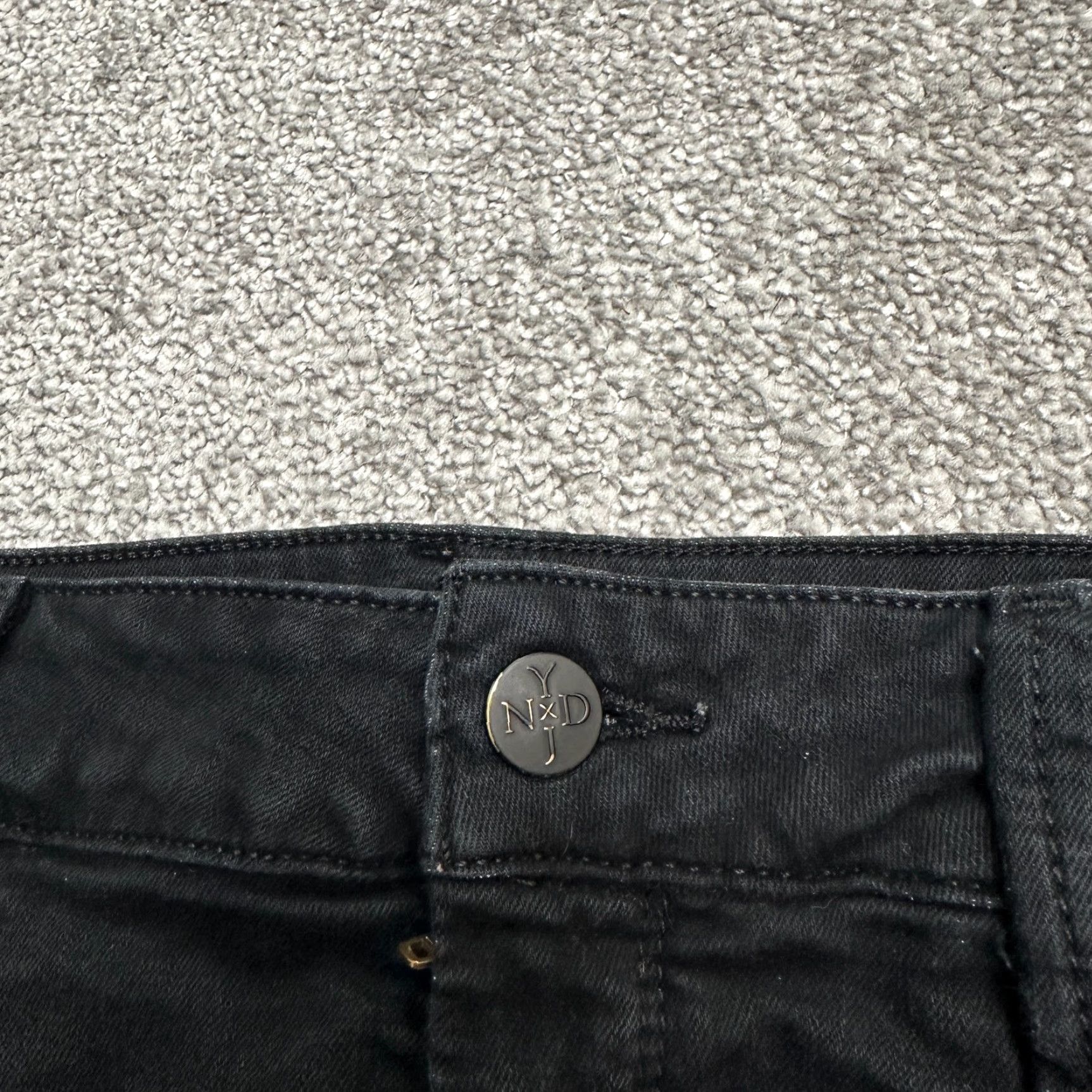 NYDJ NYDJ Jeans Womens Ankle Crop Denim Black Dark Wash High Rise Stretch 30x27 Size 30" / US 8 / IT 44 - 3 Thumbnail