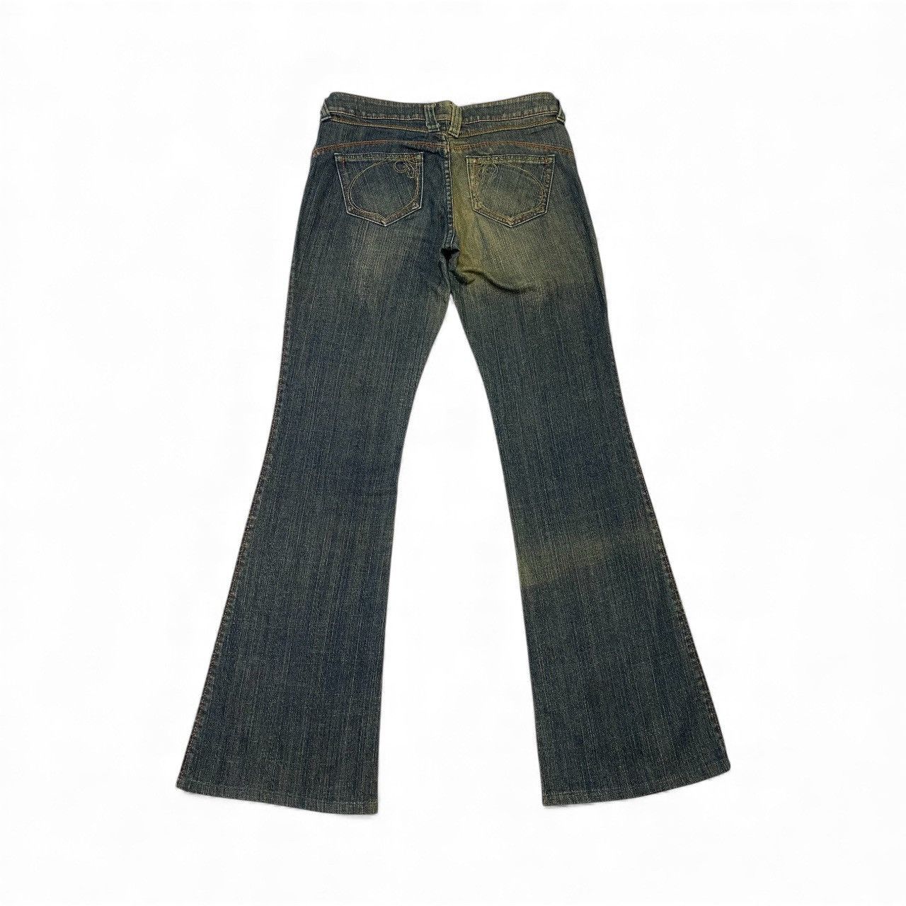 If Six Was Nine Japanese brand X tornado mart spiral style flare jeans Size US 31 - 5 Thumbnail