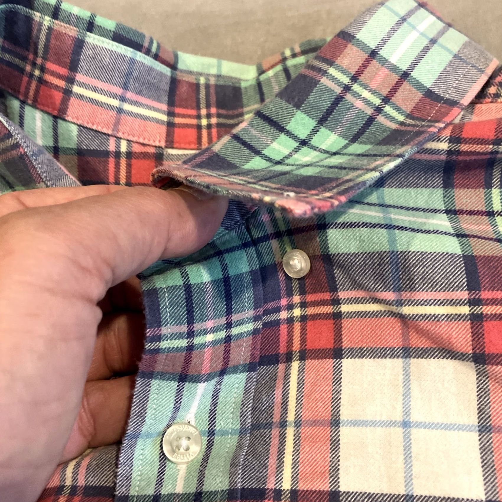 Vineyard Vines Vineyard Vines Whale Shirt Plaid Flannel Long Sleeve Button Down Shirt XL Size US L / EU 52-54 / 3 - 3 Thumbnail