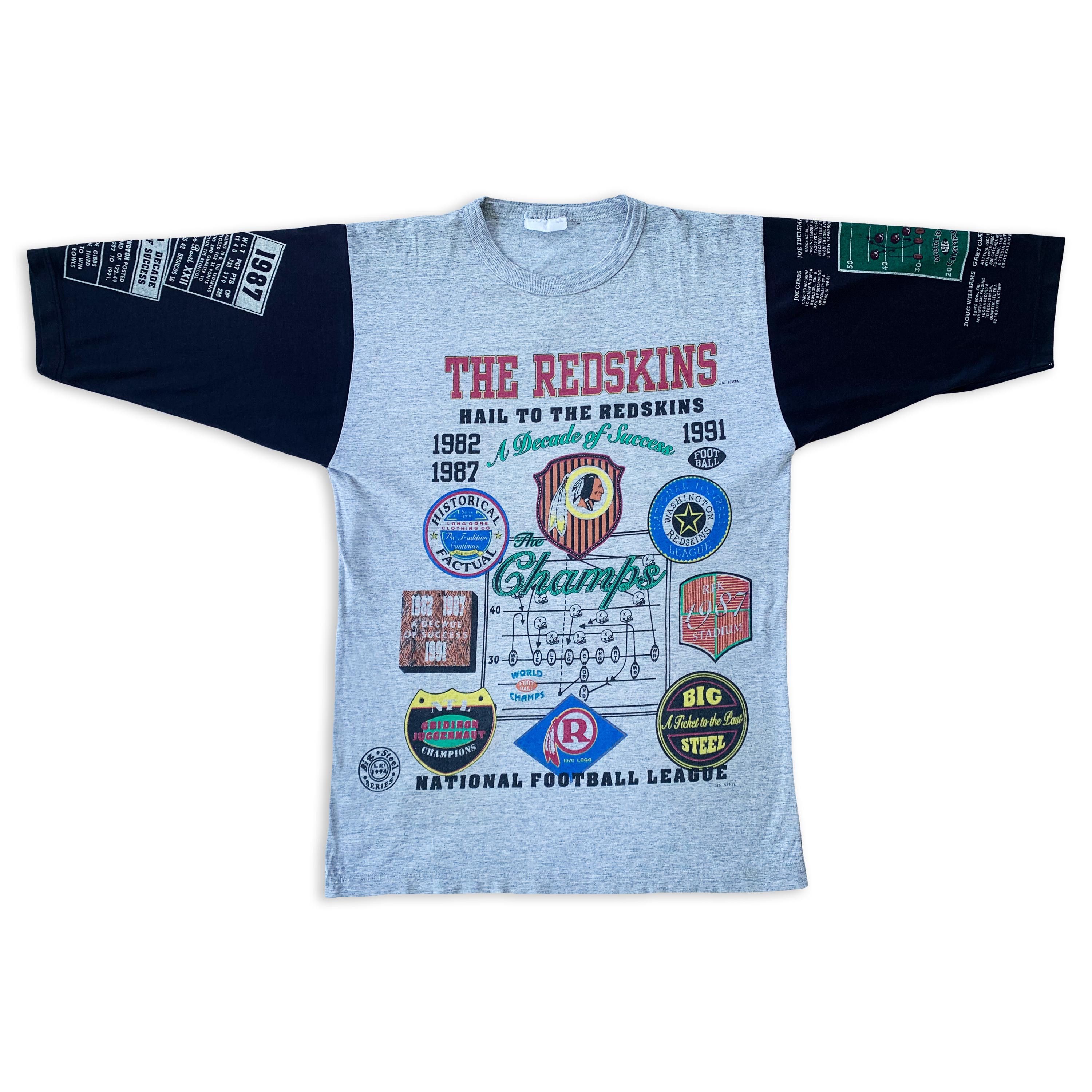 NFL Vintage 1991 WASHINGTON Redskins T shirt Tee 90s Commanders Size US M / EU 48-50 / 2 - 2 Thumbnail