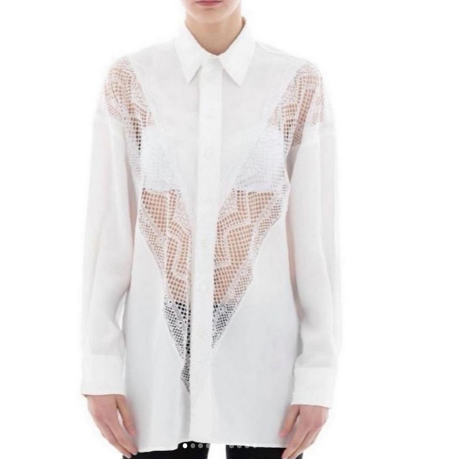 Celine Phoebe Philo SS 2018 White Button down shirt Size XS / US 0-2 / IT 36-38 - 1 Thumbnail