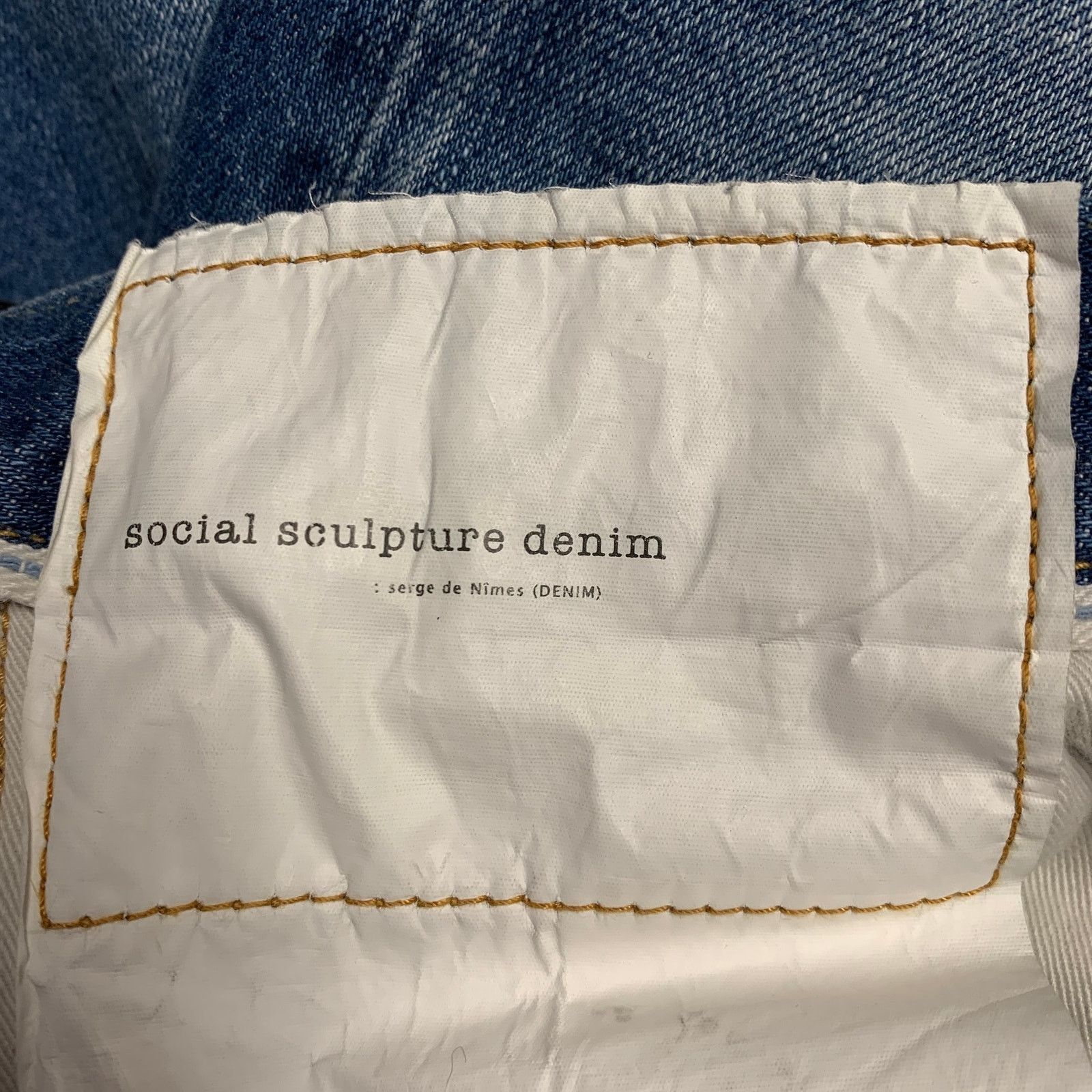 Visvim Social Sculpture 10D5 Blue Distressed Cotton Selvedge Button Size US 34 / EU 50 - 5 Thumbnail