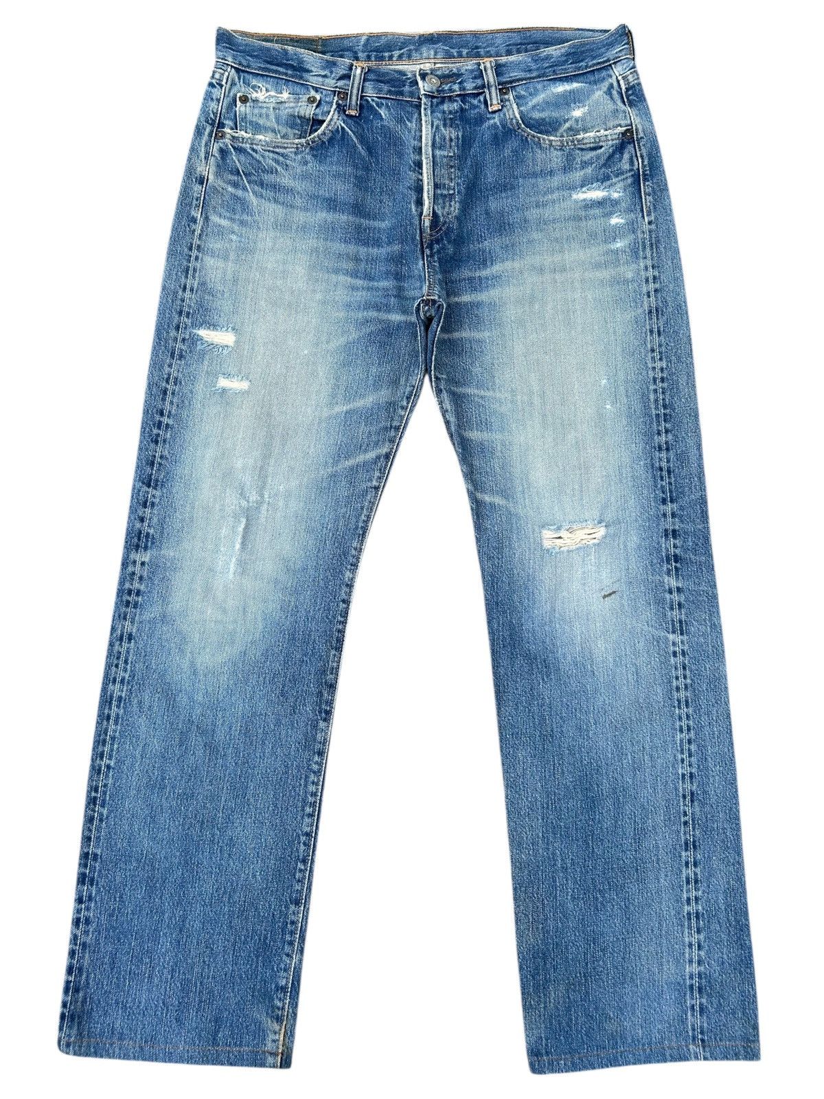 Kapital Vintage SpellBound Selvedge Distressed Denim Jeans Size US 34 / EU 50 - 1 Thumbnail