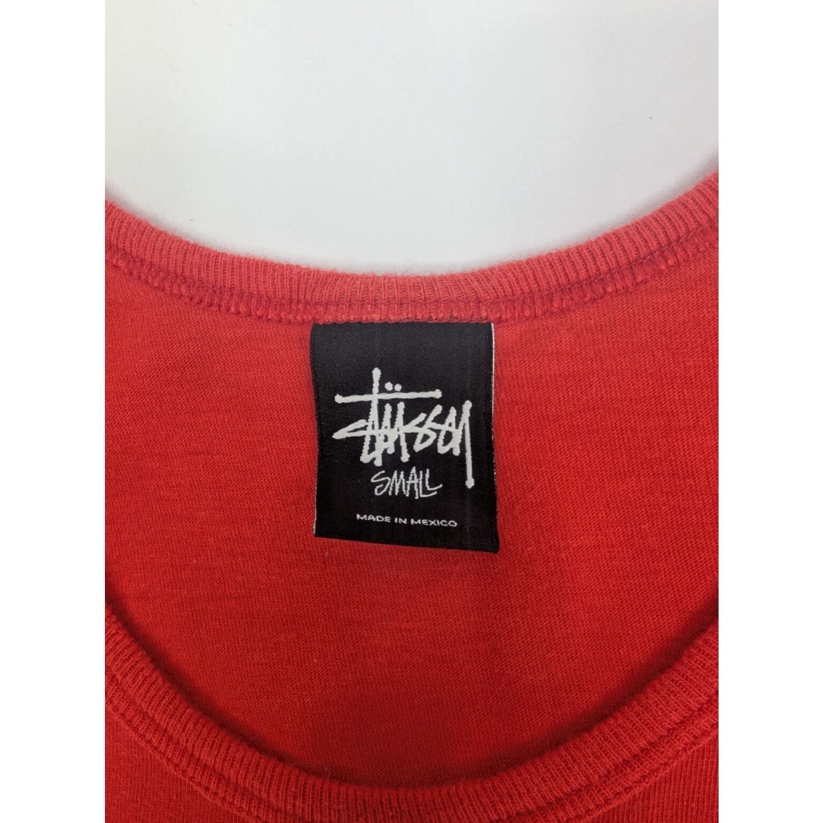Vintage Stussy Tank Top Shirt Mens Small Red Cotton Sleeveless Streetwear Skate Size US S / EU 44-46 / 1 - 6 Thumbnail