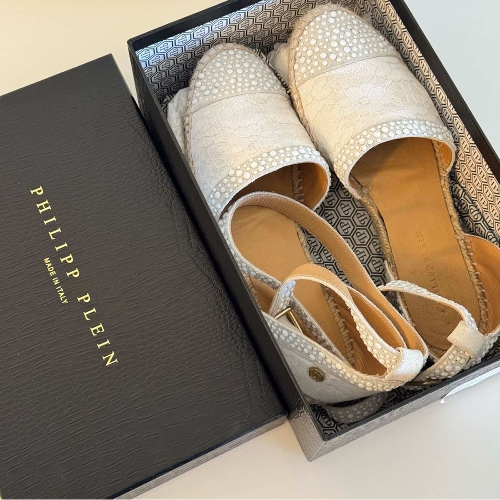 Philipp Plein PHILIPP PLEIN Espadrille Shoes For Women, Size 39, Authentic Size US 8.5 / IT 38.5 - 11 Thumbnail