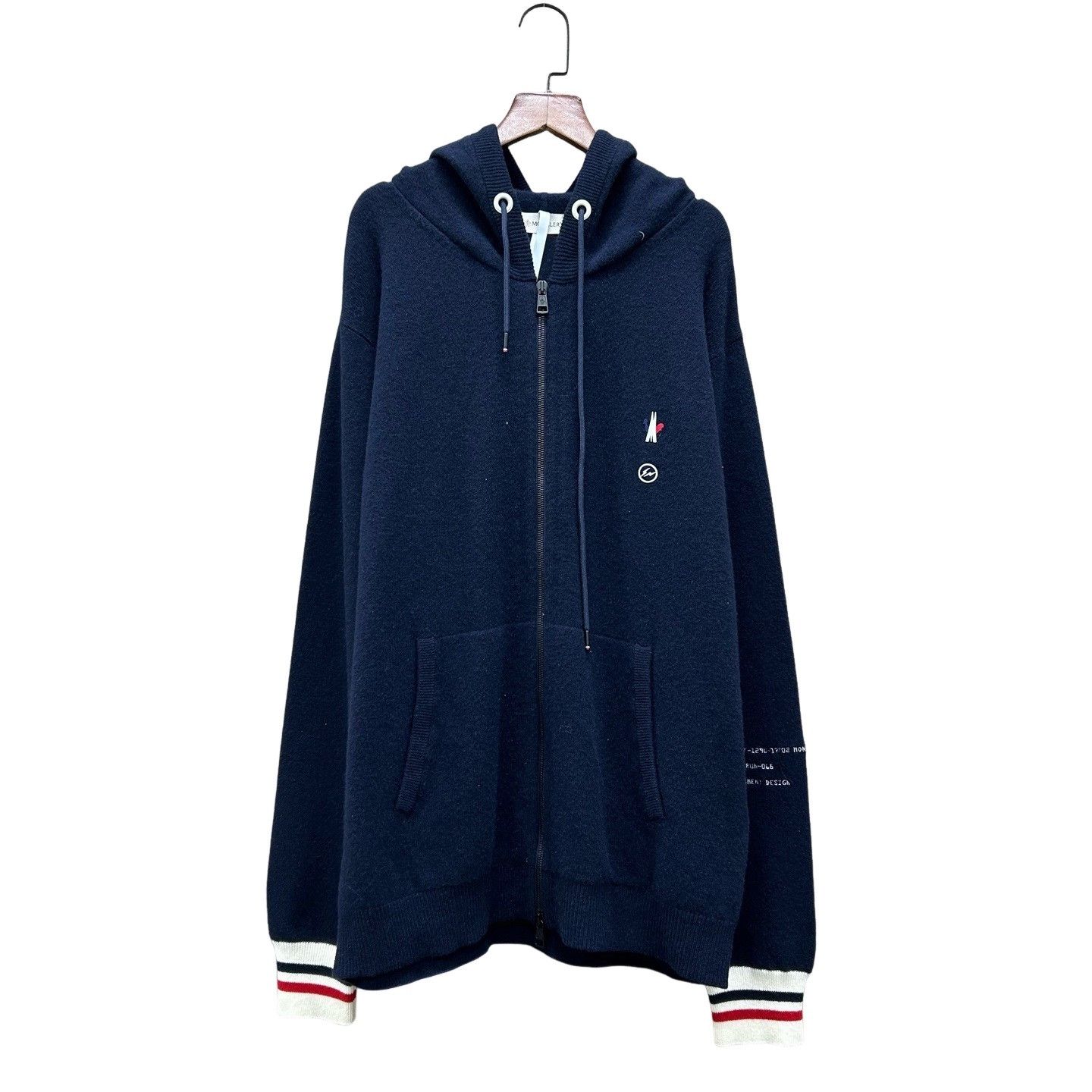 Moncler Moncler x Fragment Logo Zip Hoodie Size L Size US L / EU 52-54 / 3 - 1 Thumbnail