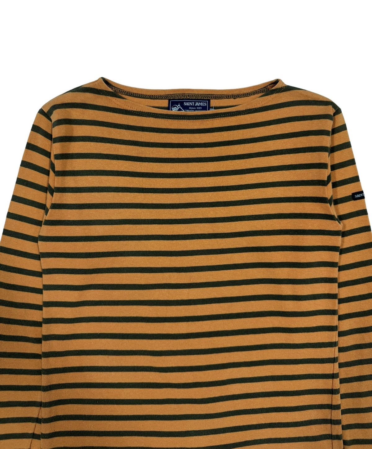 Saint James Vtg🔥Saint James Boatneck Marine Striped Longsleeve Tee Size US XXS / EU 40 - 3 Thumbnail