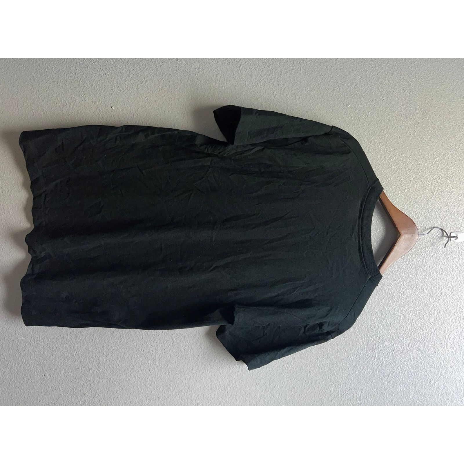 Fruit Of The Loom Vintage 50 Year Old Shirt Crossing Walk Sign 1992 Black Tee Size US L / EU 52-54 / 3 - 7 Thumbnail