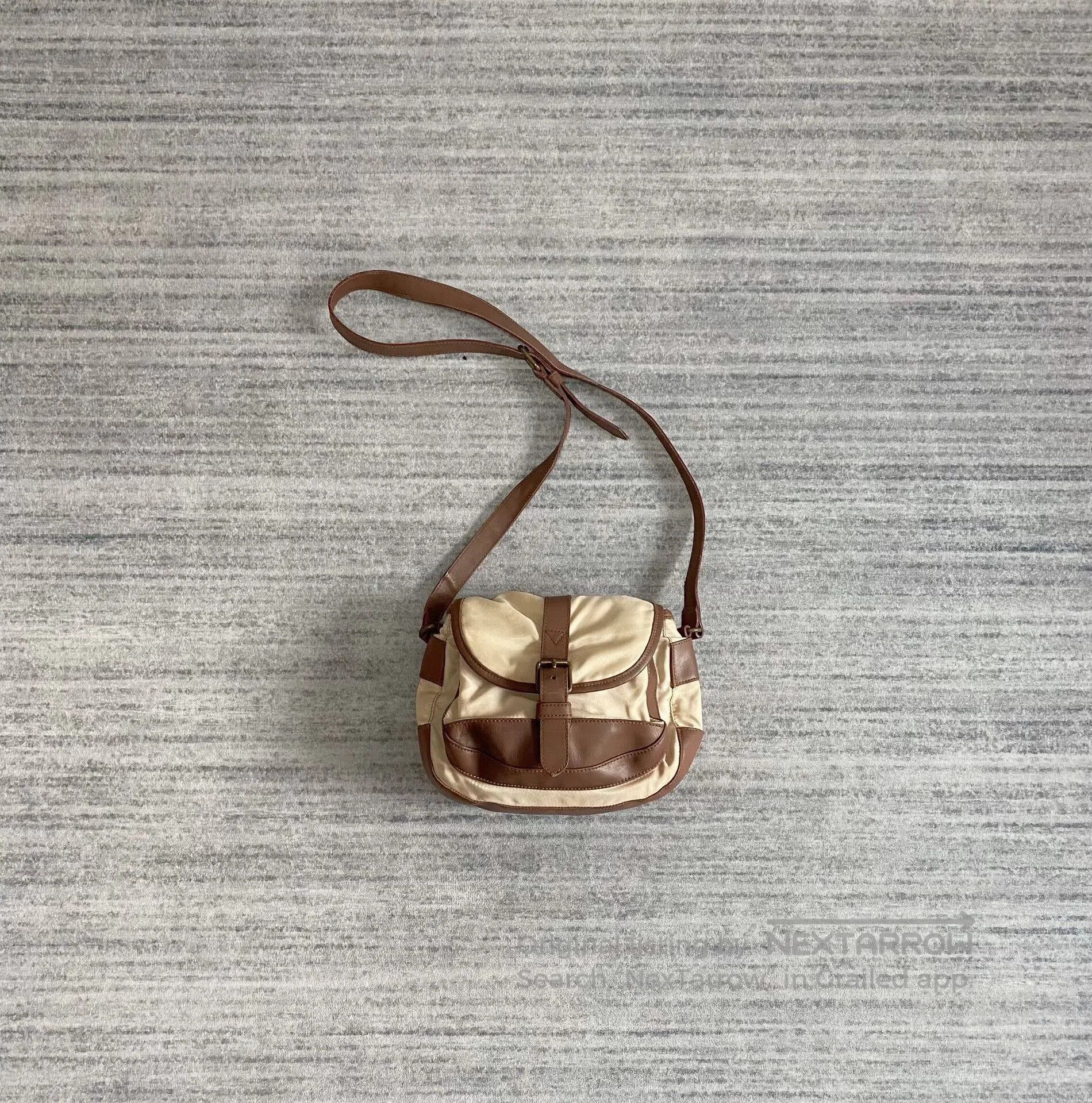 Prada Prada White Brown Mini Shoulder Bag. Size ONE SIZE - 2 Thumbnail