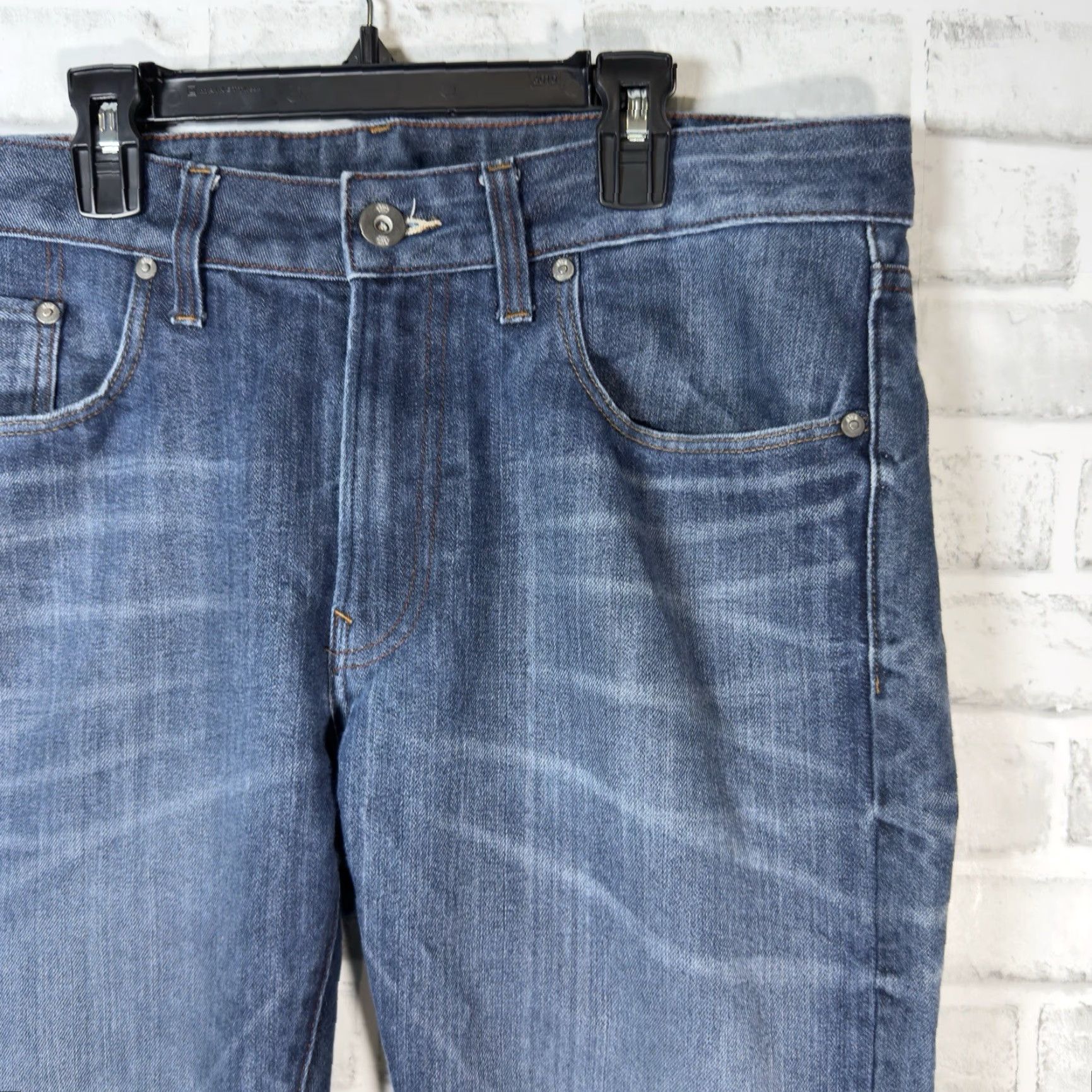 Vintage G-RAW Jeans Blue 100% Cotton Slim Straight Mens 34x32 Size 34 Inseam 32 Regular Easy Fit Womens? Size US 34 / EU 50 - 2 Thumbnail