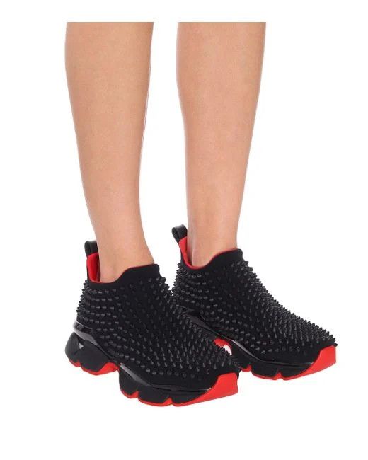 Christian Louboutin o1s1wg110225 Sneaker in Black Size US 7 / IT 37 - 3 Thumbnail