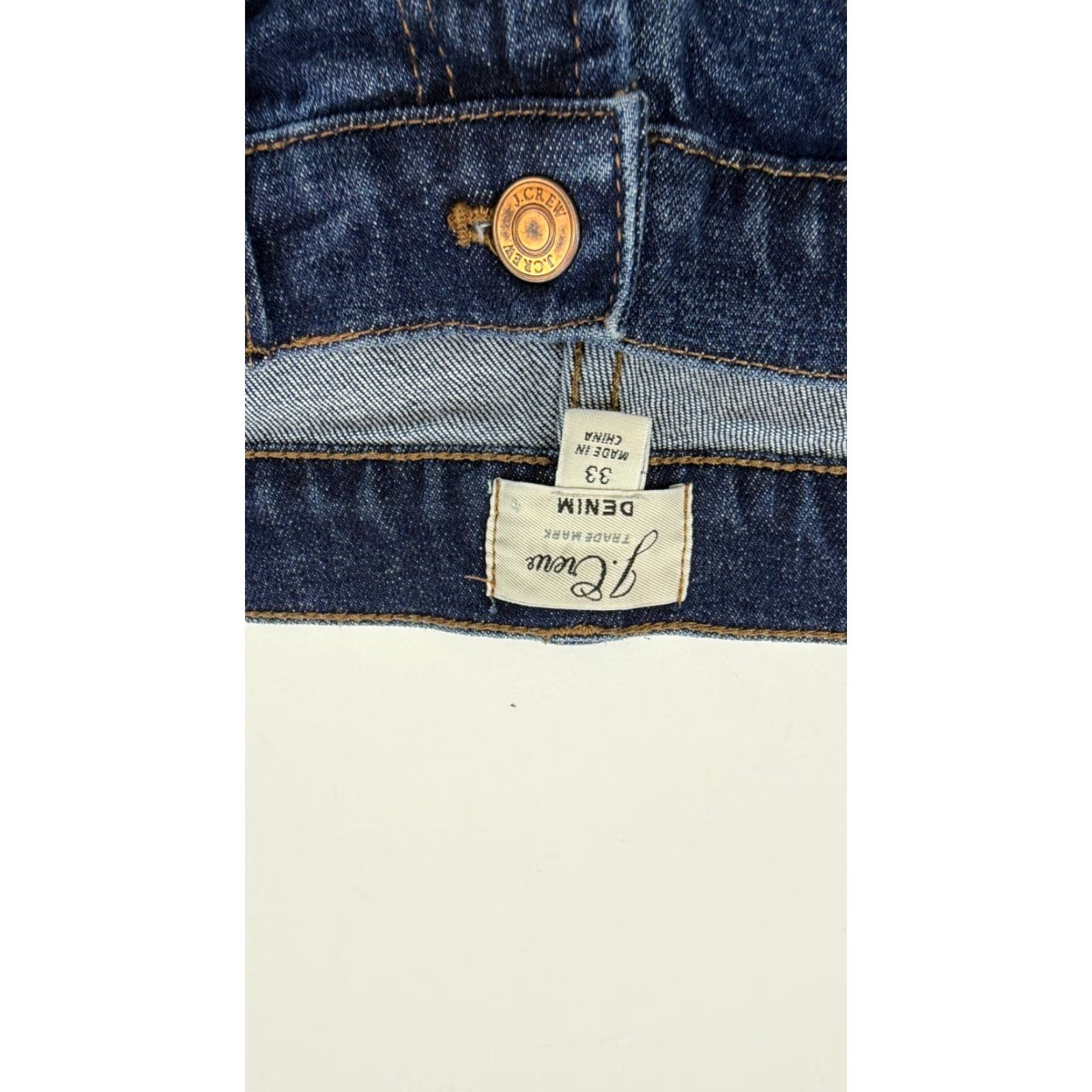 J.Crew J.Crew Jeans Women's 33 Low Waist Straight Leg Blue Denim 5-Pocket Regular Fit Size 24" / US 00 / IT 34 - 3 Thumbnail