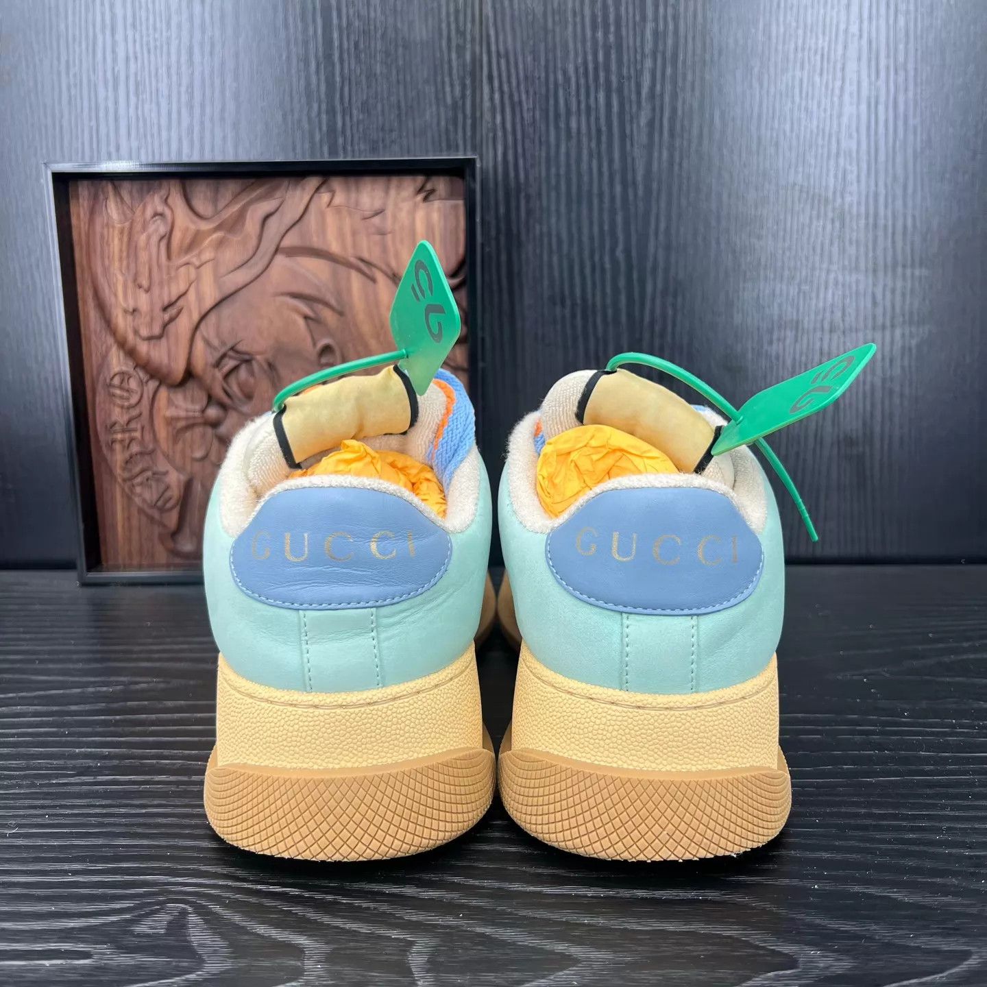 Gucci Gucci Pang Ding Brown Blue Pave 35 Size US 4.5 / IT 34.5 - 3 Thumbnail