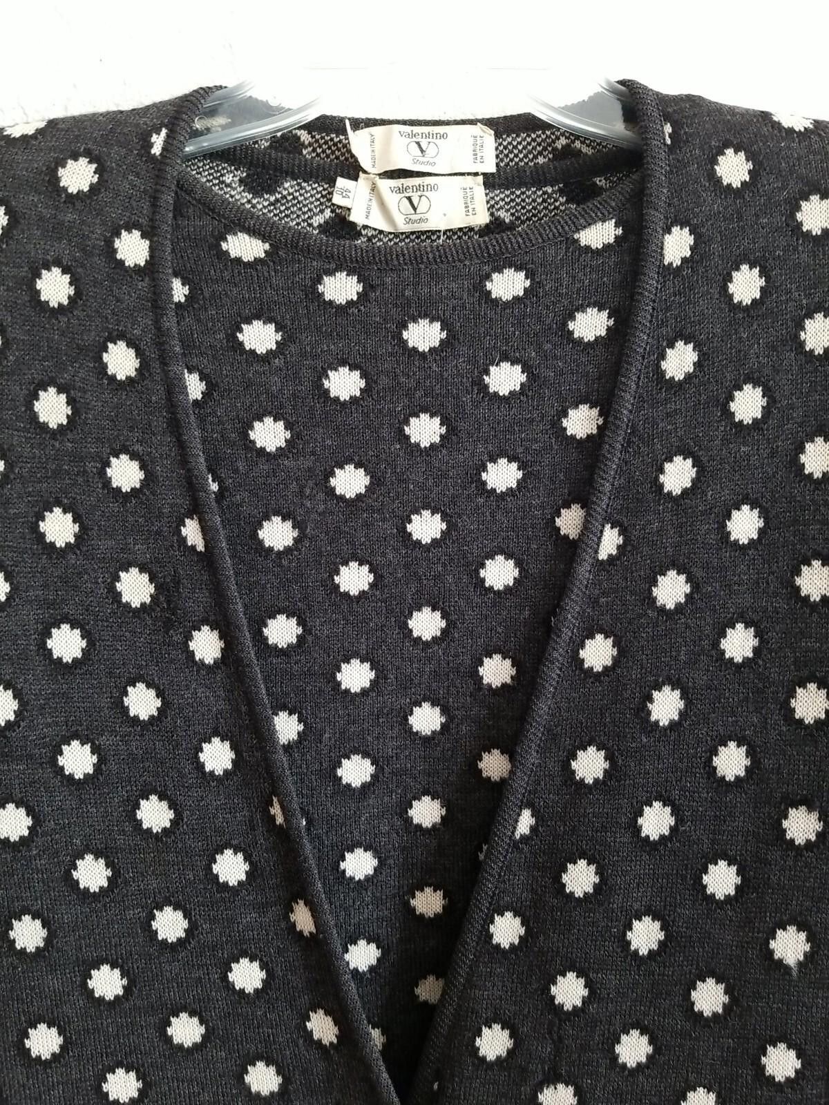Valentino Valentino Womens Wool Cardigan Sweater Set Sz M Soft ITALY Size M / US 6-8 / IT 42-44 - 4 Thumbnail