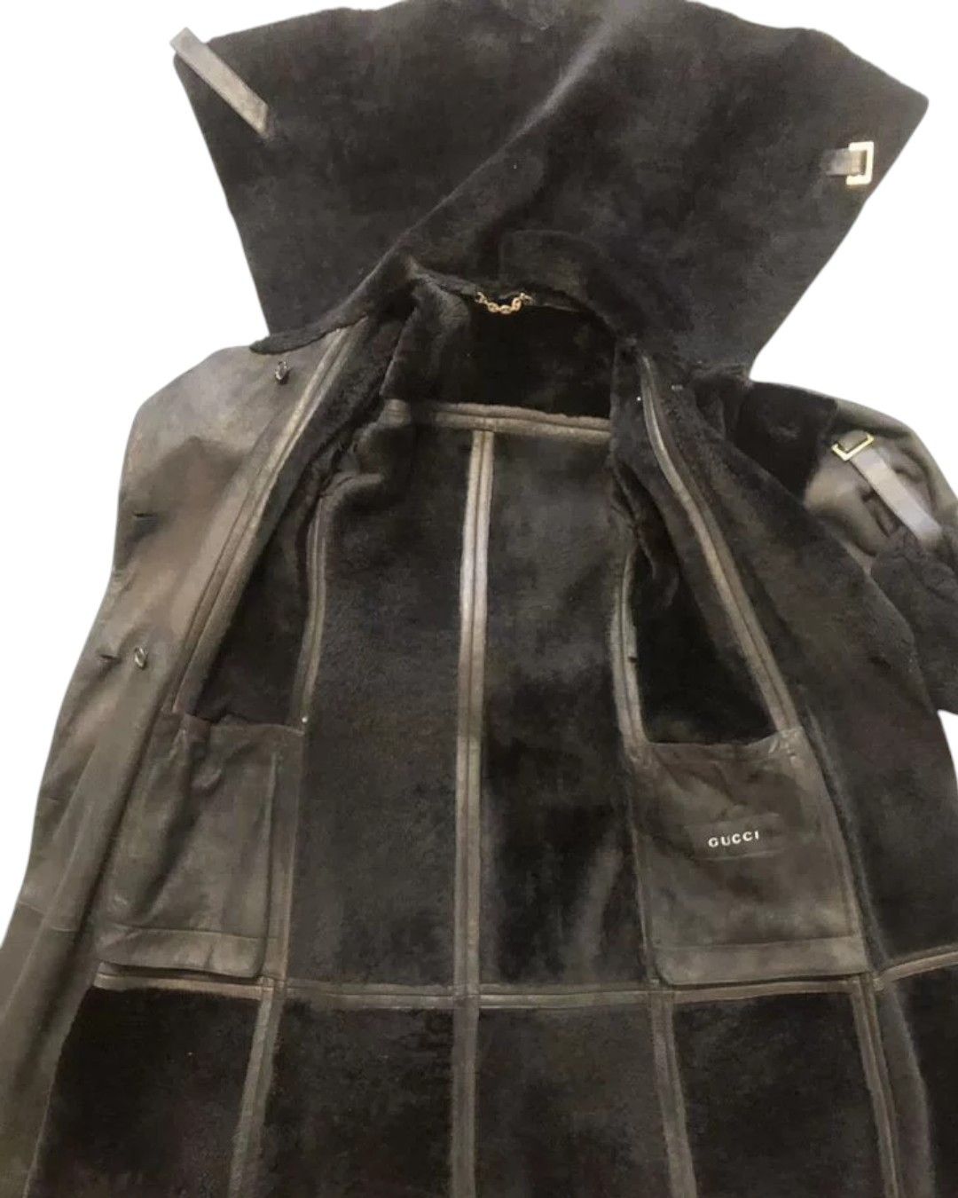 Gucci F/W 2003 RUNWAY VARIATION SHEARLING LEATHER COAT Size S / US 4 / IT 40 - 6 Thumbnail