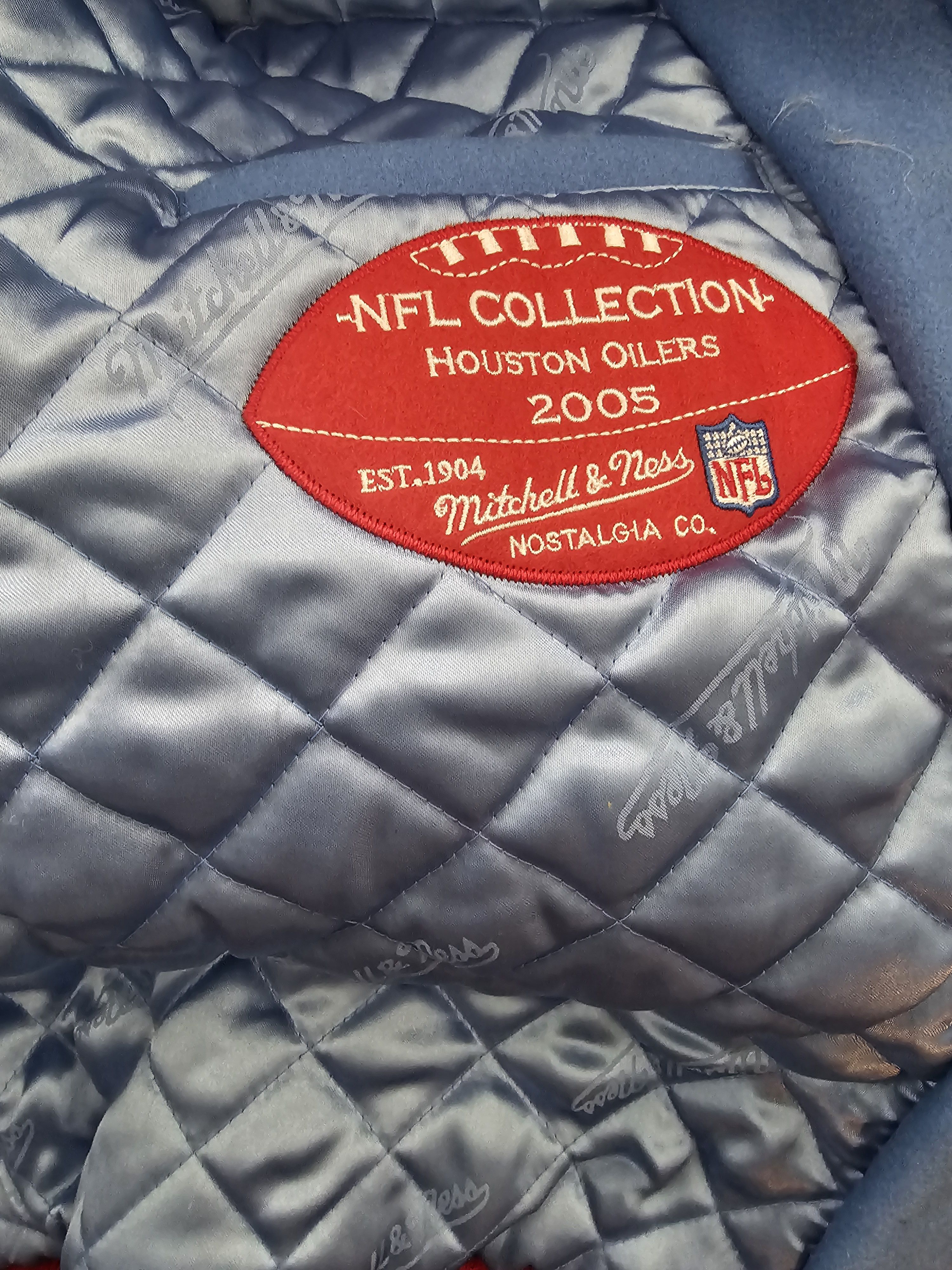Mitchell & Ness Houston Oilers Mitchell & Ness Throwback letterman Size US XXL / EU 58 / 5 - 4 Thumbnail