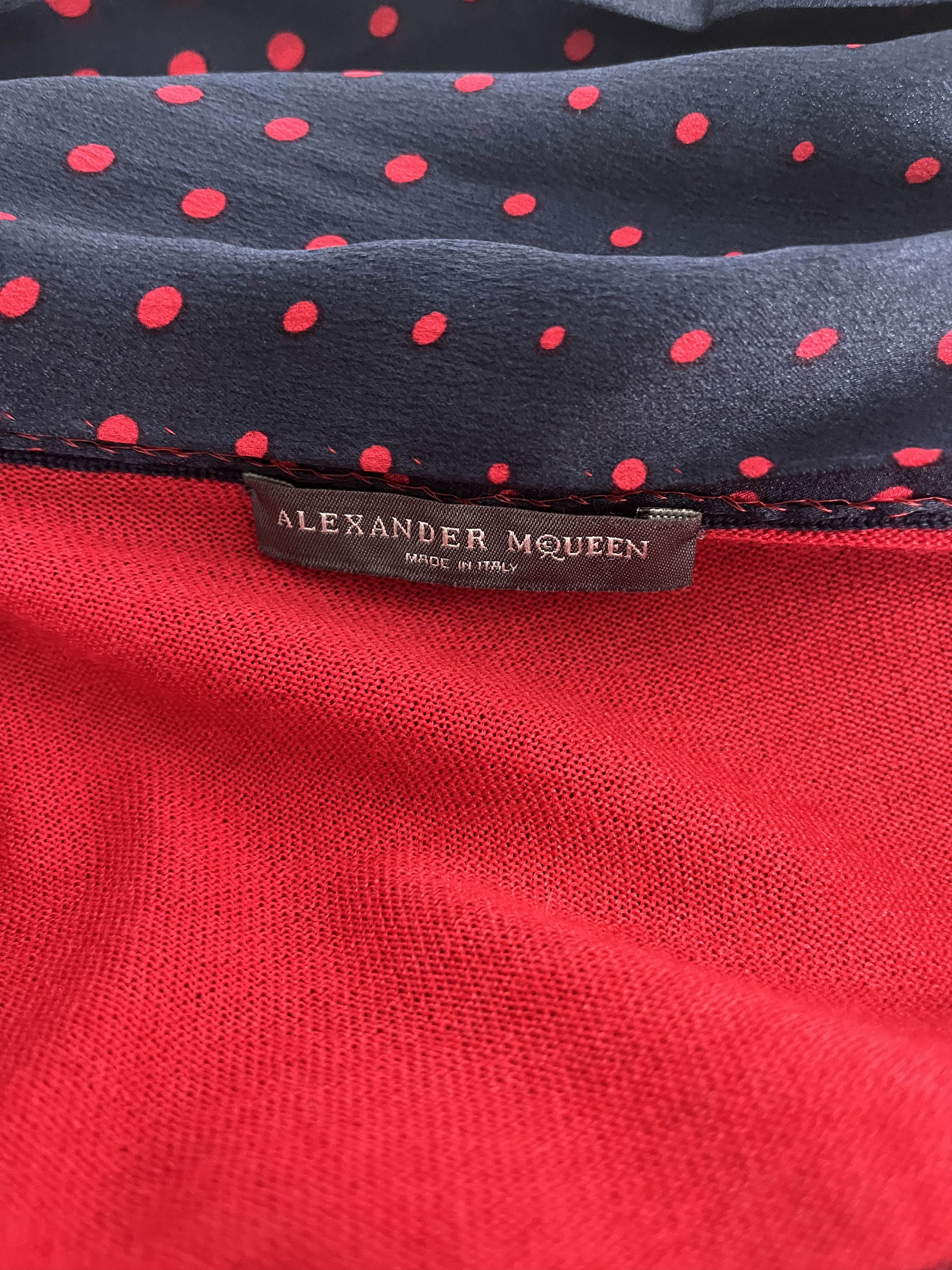 Alexander McQueen Alexander McQueen Cashmere Cardigan With Silk Neck Wrap Size XS / US 0-2 / IT 36-38 - 6 Thumbnail