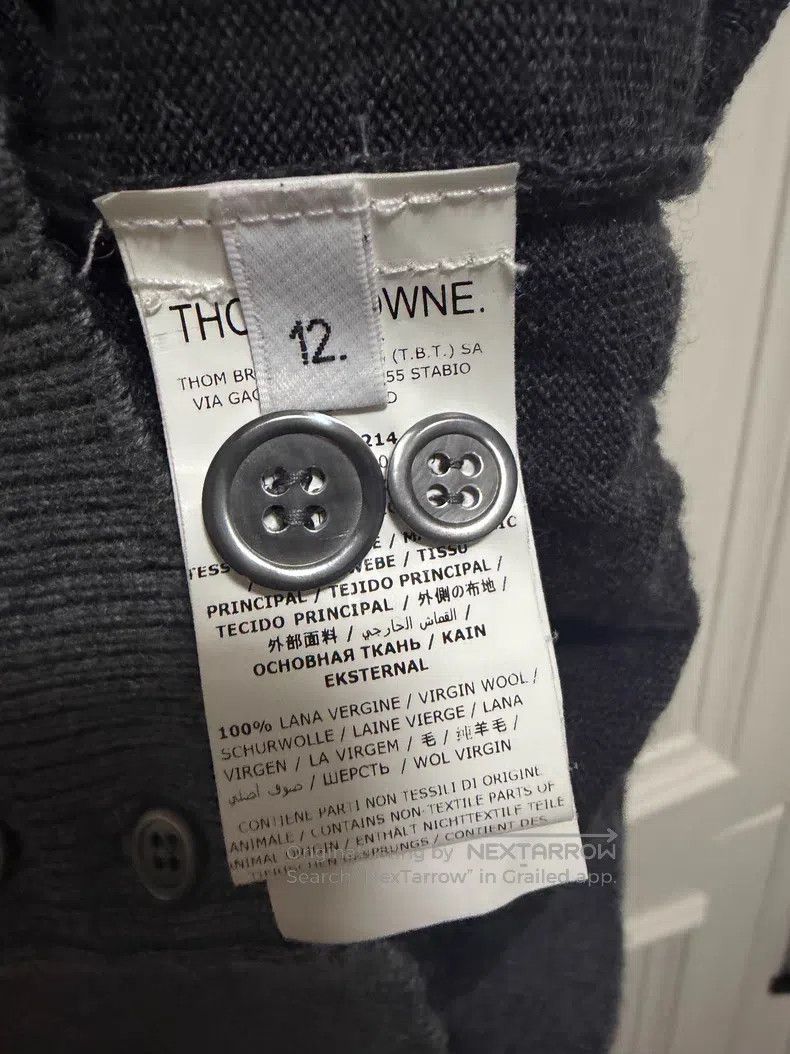 Thom Browne Thom Browne Gray sweater Size US S / EU 44-46 / 1 - 2 Thumbnail