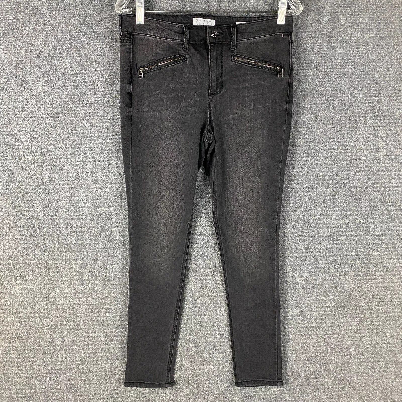 Other Sofia Jeans Women's 6 Skinny Ankle Denim Gray Stretch Cotton Size 28" / US 6 / IT 42 - 1 Thumbnail