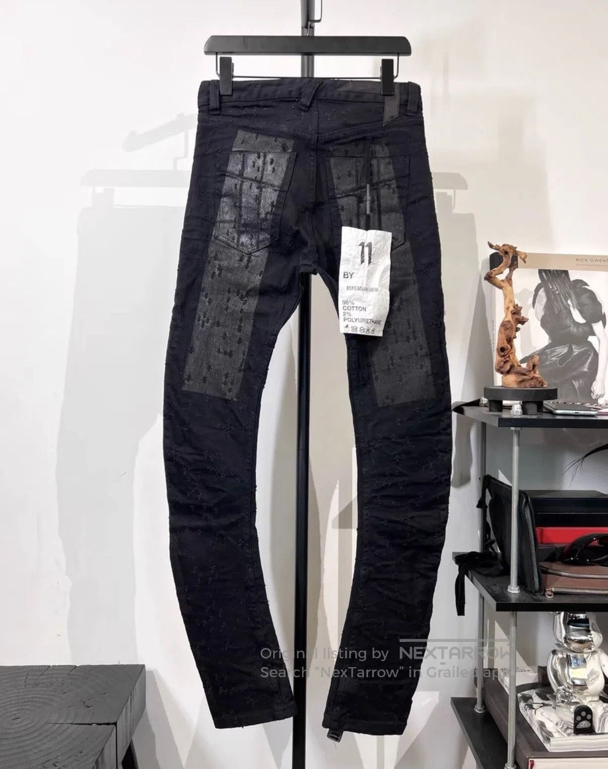 Boris Bidjan Saberi Black Cold Dyed P13 Pants | Grailed