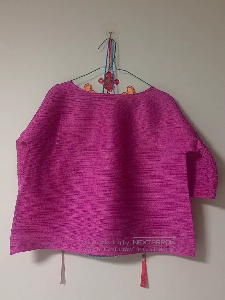Issey Miyake Issey Miyake Princess Flare Sleeve Striped Top Size L / US 10 / IT 46 - 3 Thumbnail