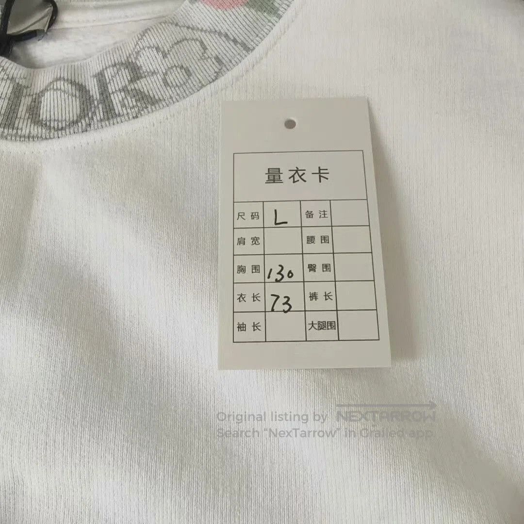Dior dior white long sleeve logo sweatshirt. Size US M / EU 48-50 / 2 - 5 Thumbnail