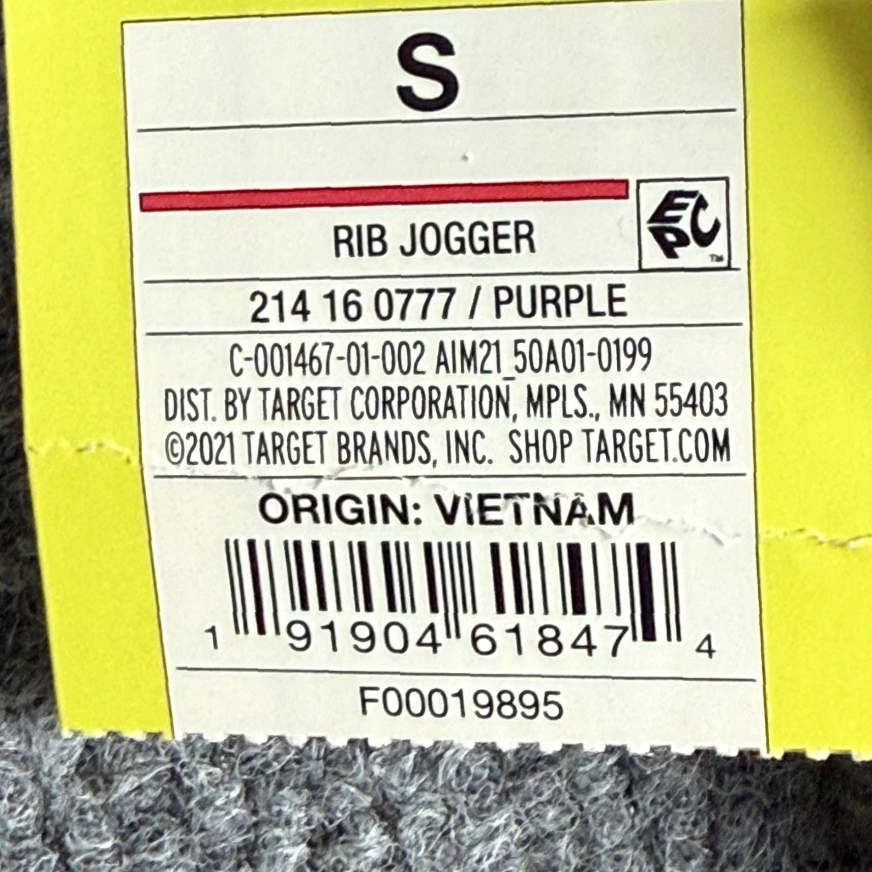 Vintage VINTAGE All In Motion Jogger Pants Purple Ribbed High Rise? Size 28" / US 6 / IT 42 - 4 Thumbnail