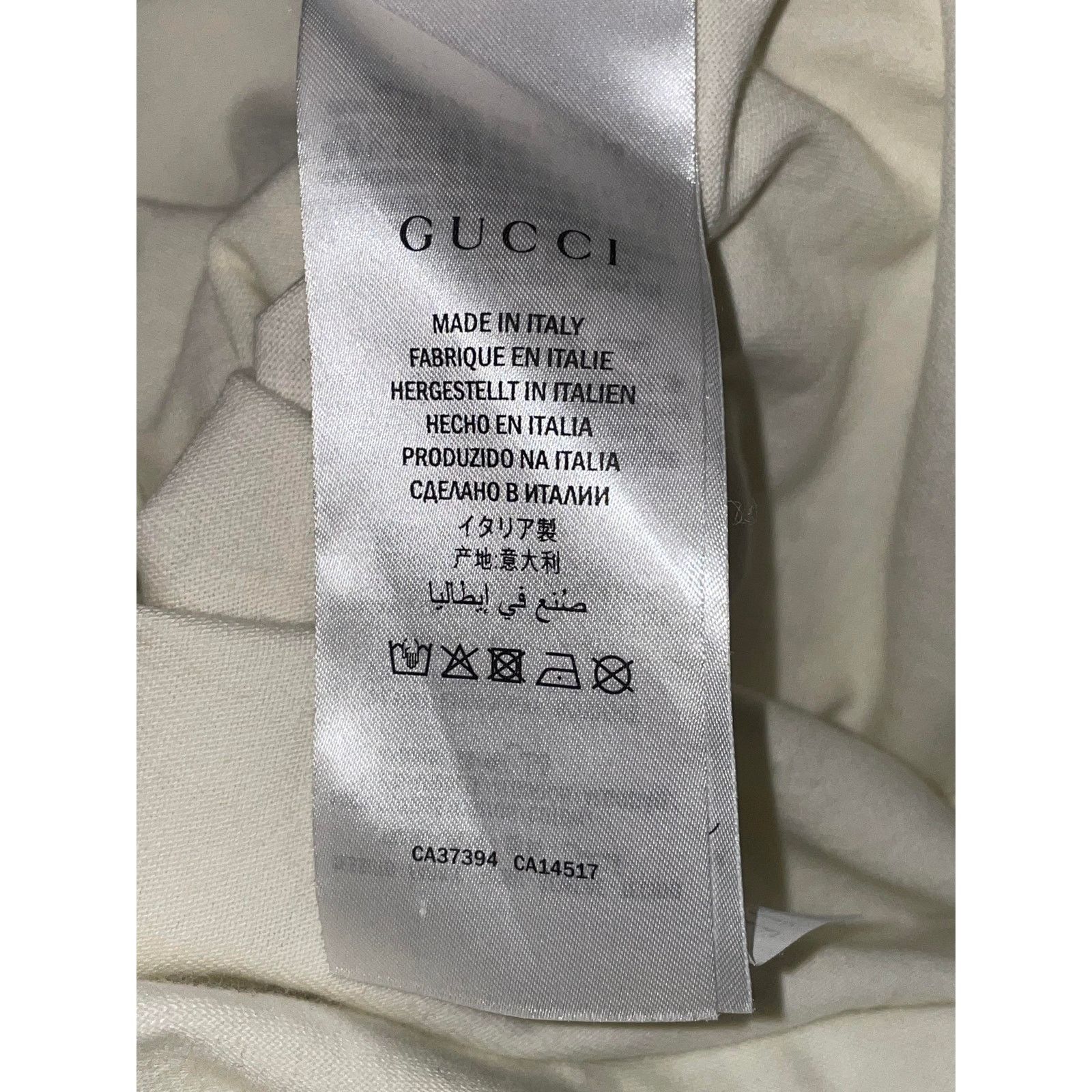 Gucci Gucci Tennis Logo Cream Tee Size US XL / EU 56 / 4 - 5 Thumbnail