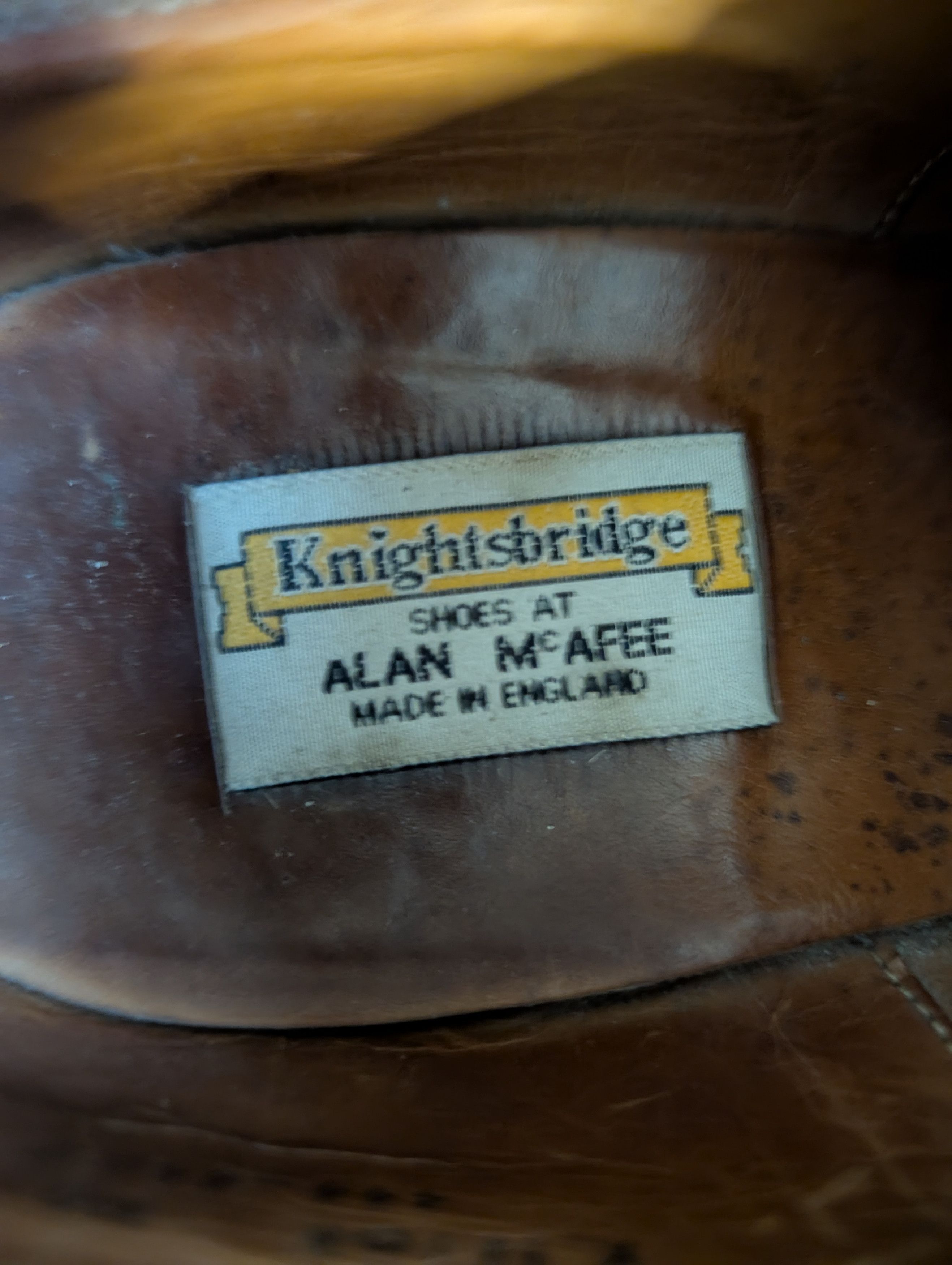 Knightsbridge ALAN MCAFEE Brown suede leather brogues England 8.5 Size US 8.5 / EU 41-42 - 10 Thumbnail