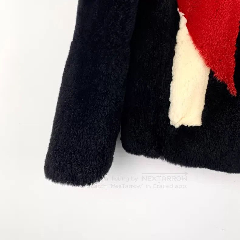 Givenchy Givenchy Black Crewneck Long Sleeve Fur Jacket Size XS / US 0-2 / IT 36-38 - 4 Thumbnail