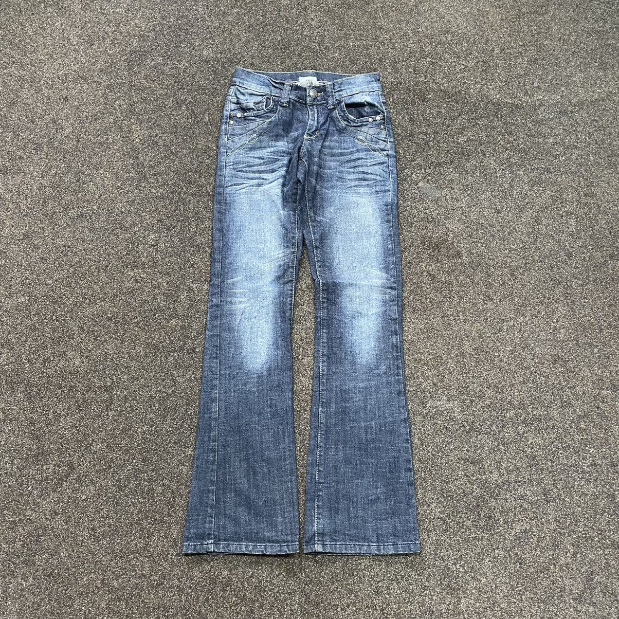Vintage Y2K Baggy Wide Leg Bootcut Faded Jeans Streetwear Grunge Size 32" / US 10 / IT 46 - 1 Thumbnail