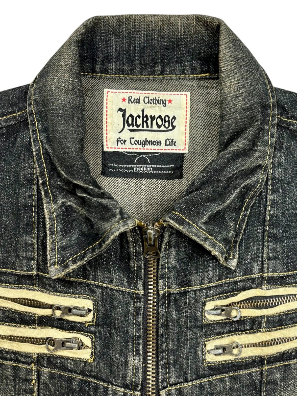 JACKROSE 2000s Jackrose - Apocalypse Style Mud Wash Denim Jacket Size US M / EU 48-50 / 2 - 6 Thumbnail