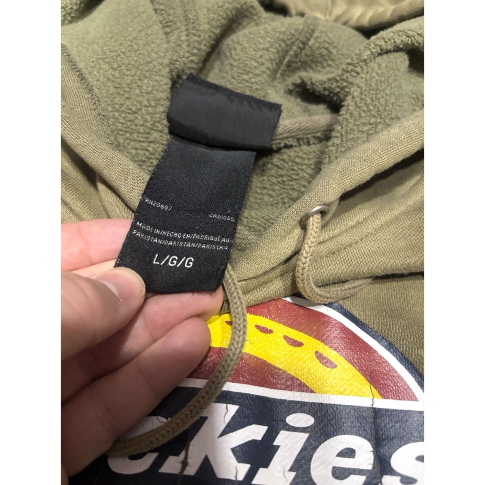Dickies VINTAGE Dickies Hoodie Mens 2 Tone Faded Grunge Skater L Green Pullover Hooded Long Sleeve Regular Size L Size US L / EU 52-54 / 3 - 2 Thumbnail