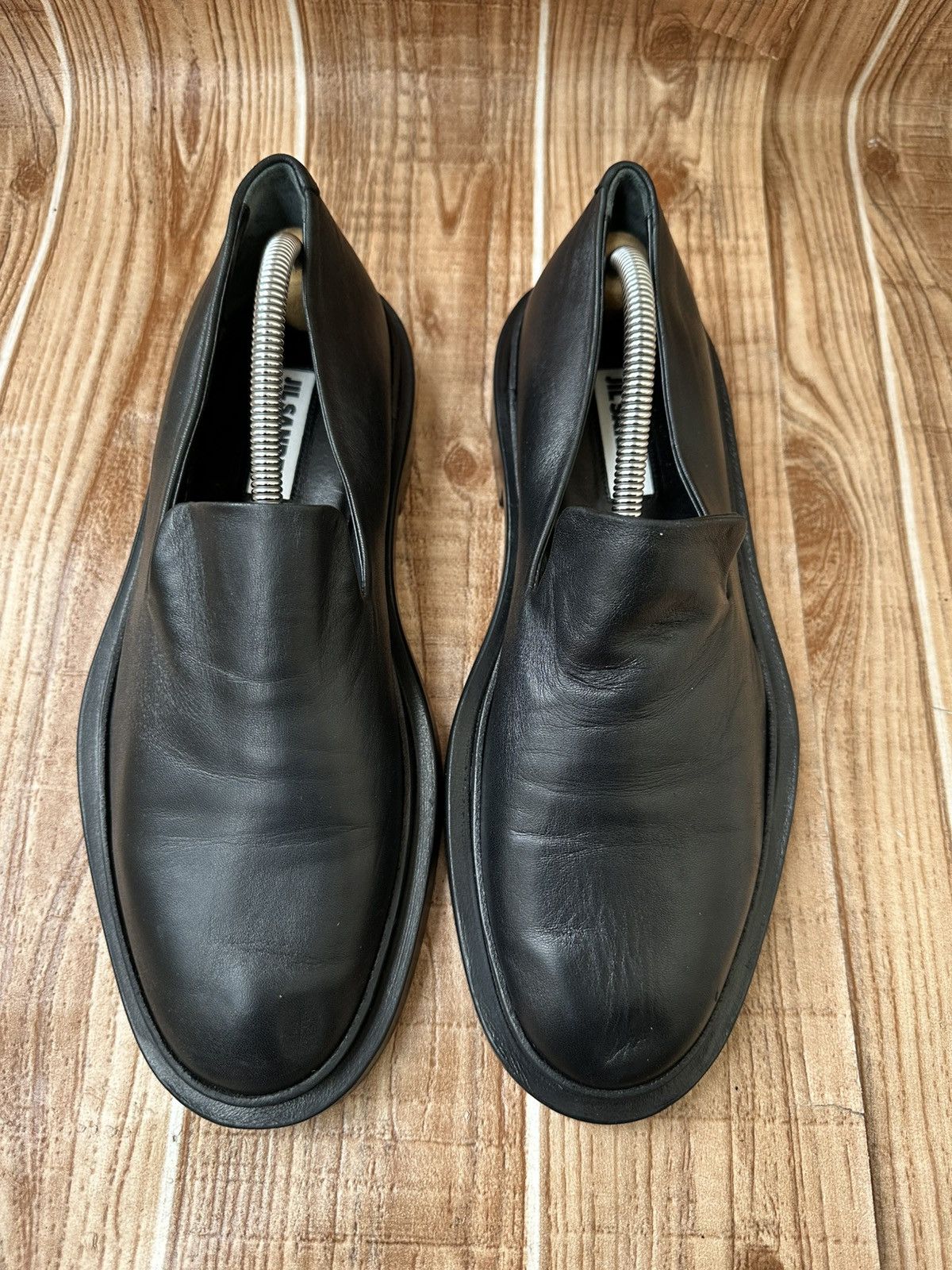Jil Sander Jil Sander Flat Leather Black Loafer Size US 7 / EU 40 - 4 Thumbnail