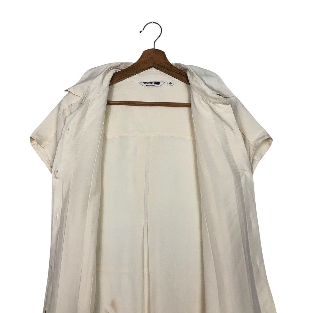 Japanese Brand UNIQLO × CDC Cream Structured Silhouette Shirt Dress – XL Size XL / US 12-14 / IT 48-50 - 16 Thumbnail