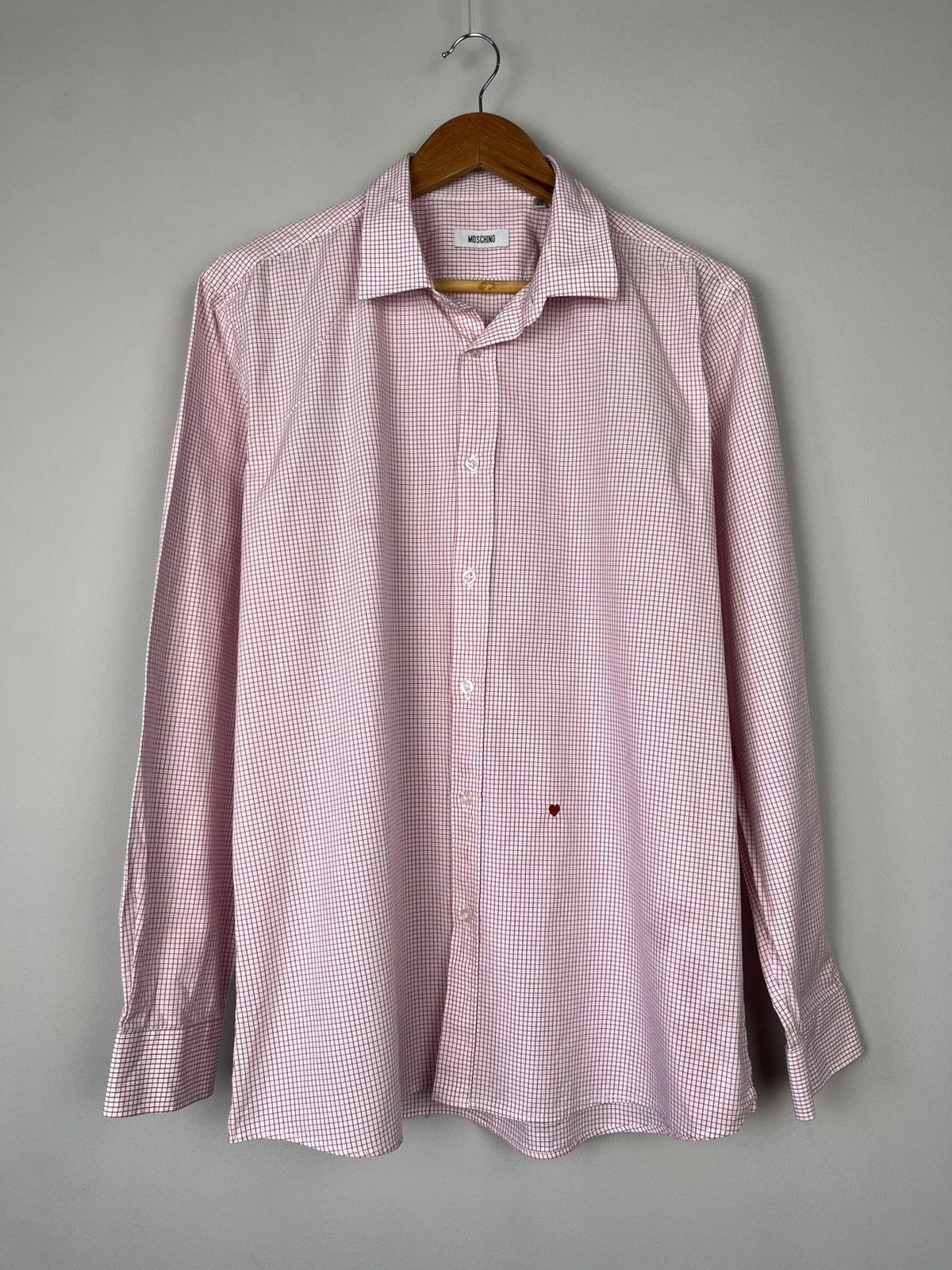 Moschino Moschino Luxury Cotton Plaid Long Sleeve Shirt Button Up Size US XL / EU 56 / 4 - 1 Thumbnail