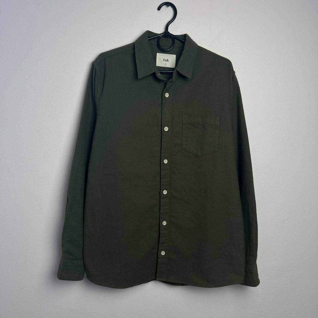 Folk Designer Folk Basic streetwear pocket plain button shirt Size US M / EU 48-50 / 2 - 1 Thumbnail