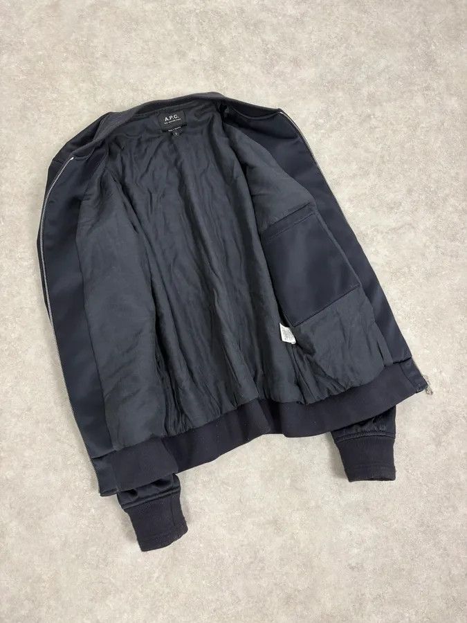 A.P.C. A.P.C. Black Nylon Zip-Pocket Bomber Jacket Size US S / EU 44-46 / 1 - 7 Thumbnail
