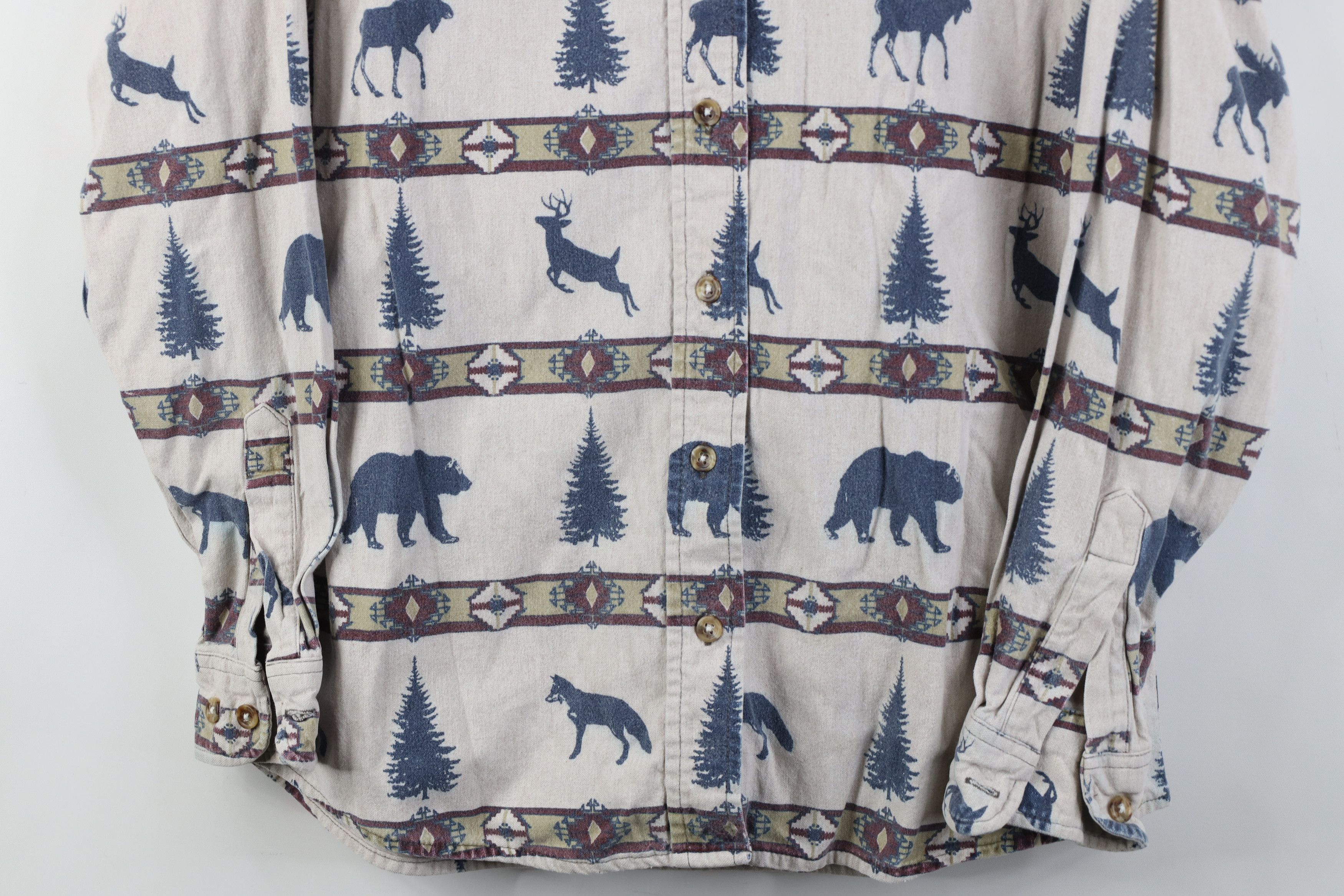 Cabelas Vintage 90s Cabelas Southwestern Animal Chamois Cloth Shirt Size M / US 6-8 / IT 42-44 - 3 Thumbnail
