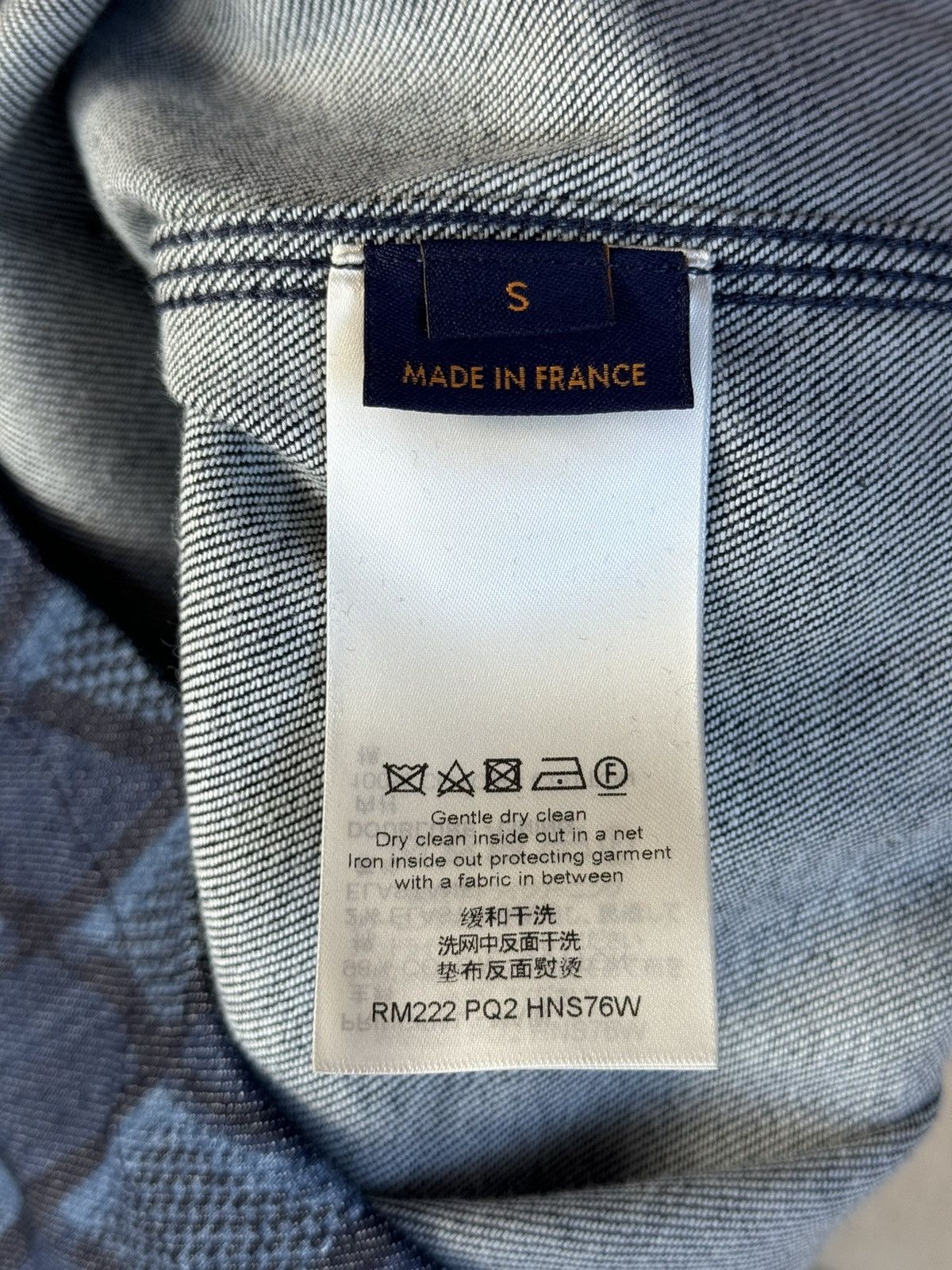 Louis Vuitton Louis Vuitton Indigo Diamond-Stipe Denim Shirt SMALL Size US S / EU 44-46 / 1 - 8 Thumbnail