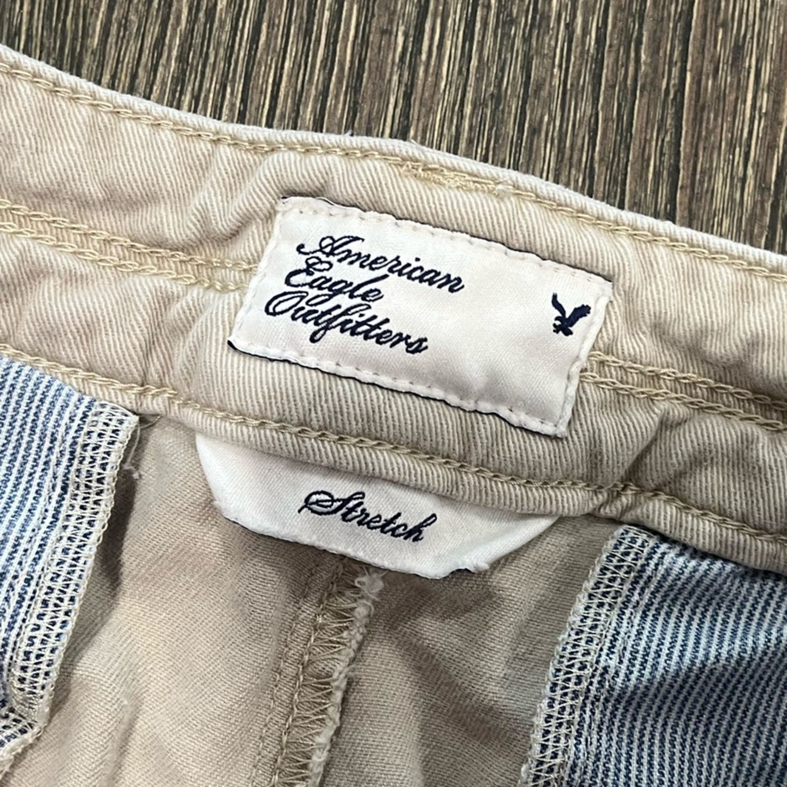 American Eagle Outfitters American Eagle Shorts Chino Flat Front Stretch Cotton Size 28" / US 6 / IT 42 - 7 Thumbnail